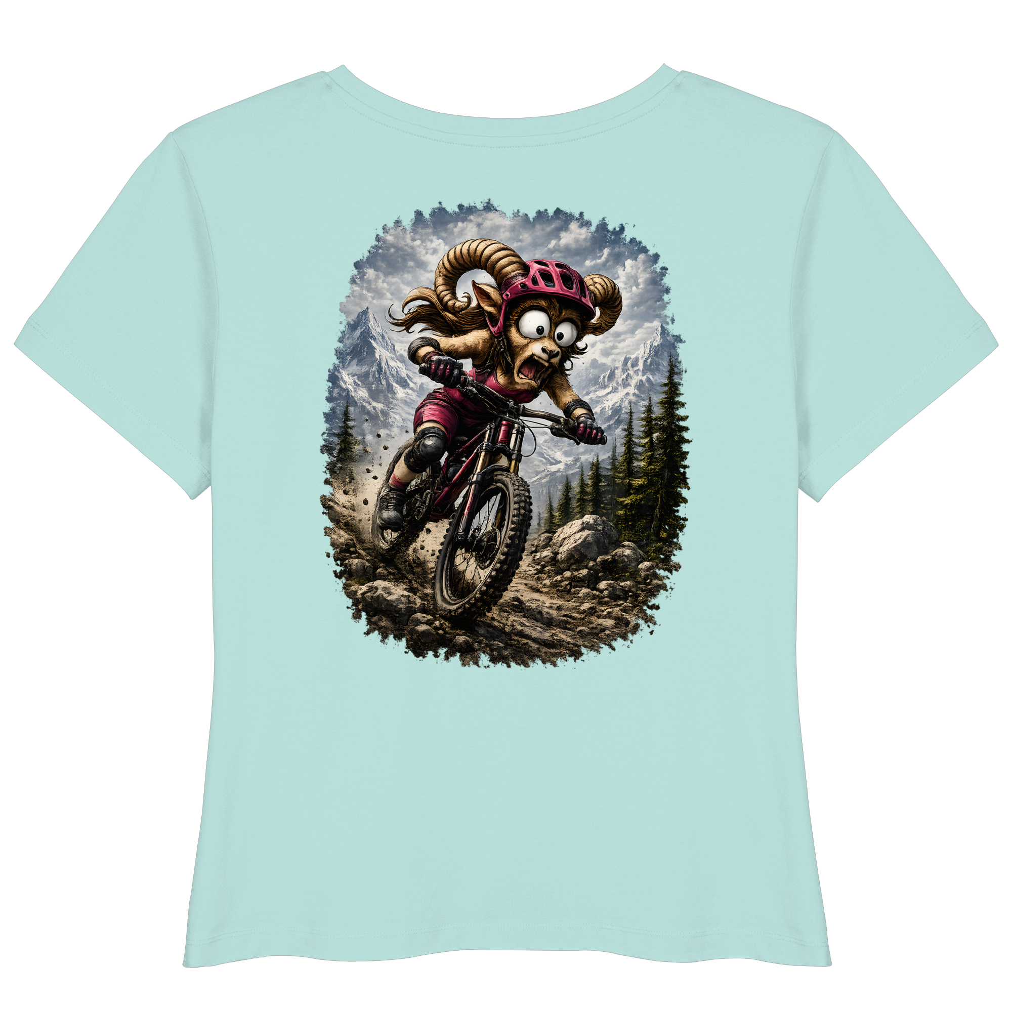 Tiefenblick Downhill - Womens Organic Lightweight T-Shirt