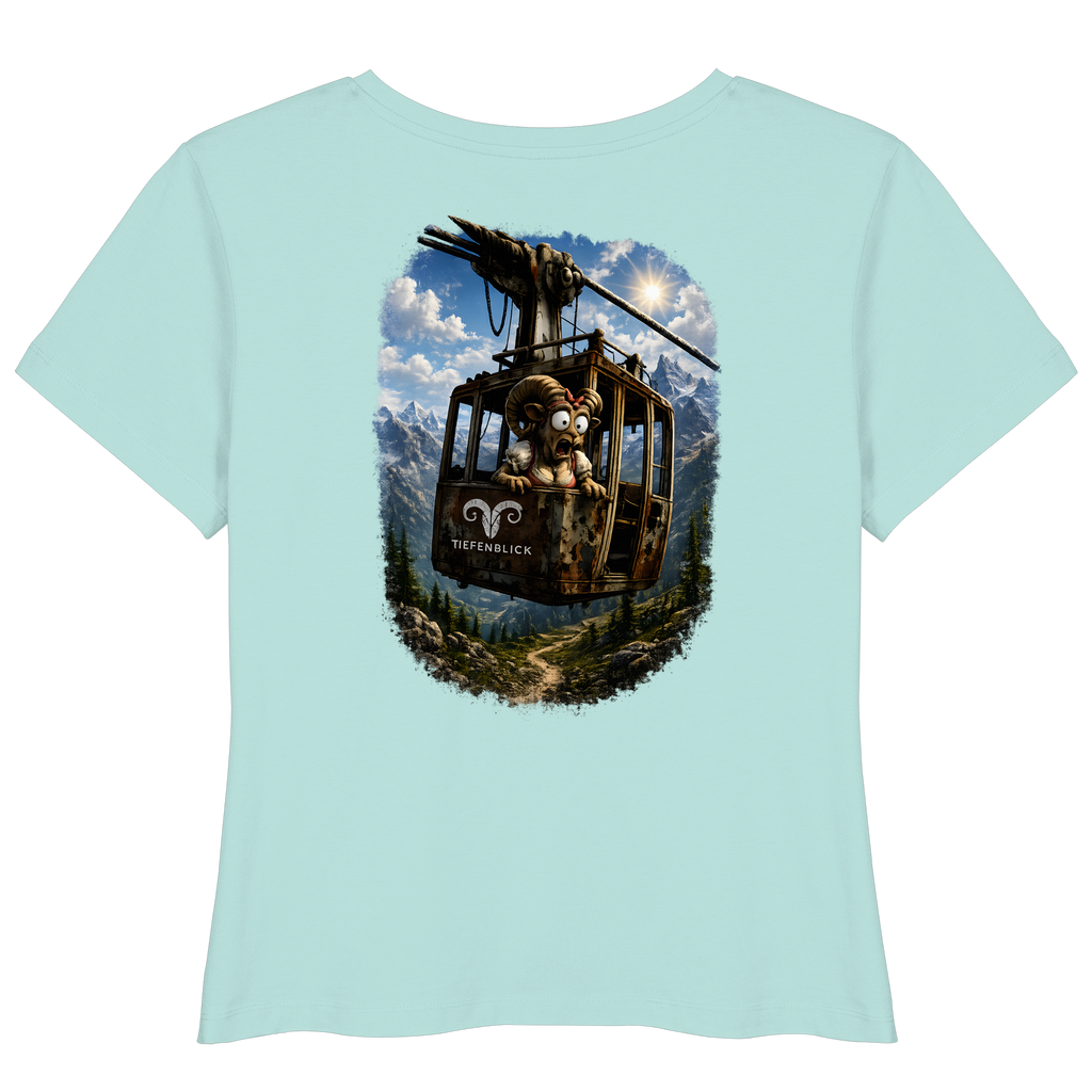 Tiefenblick Adrenalin Gondel Fun - Womens Organic Lightweight T-Shirt
