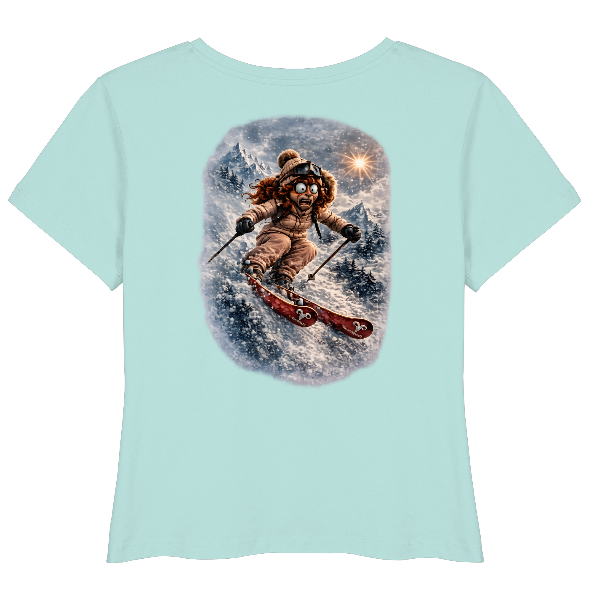 Tiefenblick Ski - Womens Organic Lightweight T-Shirt