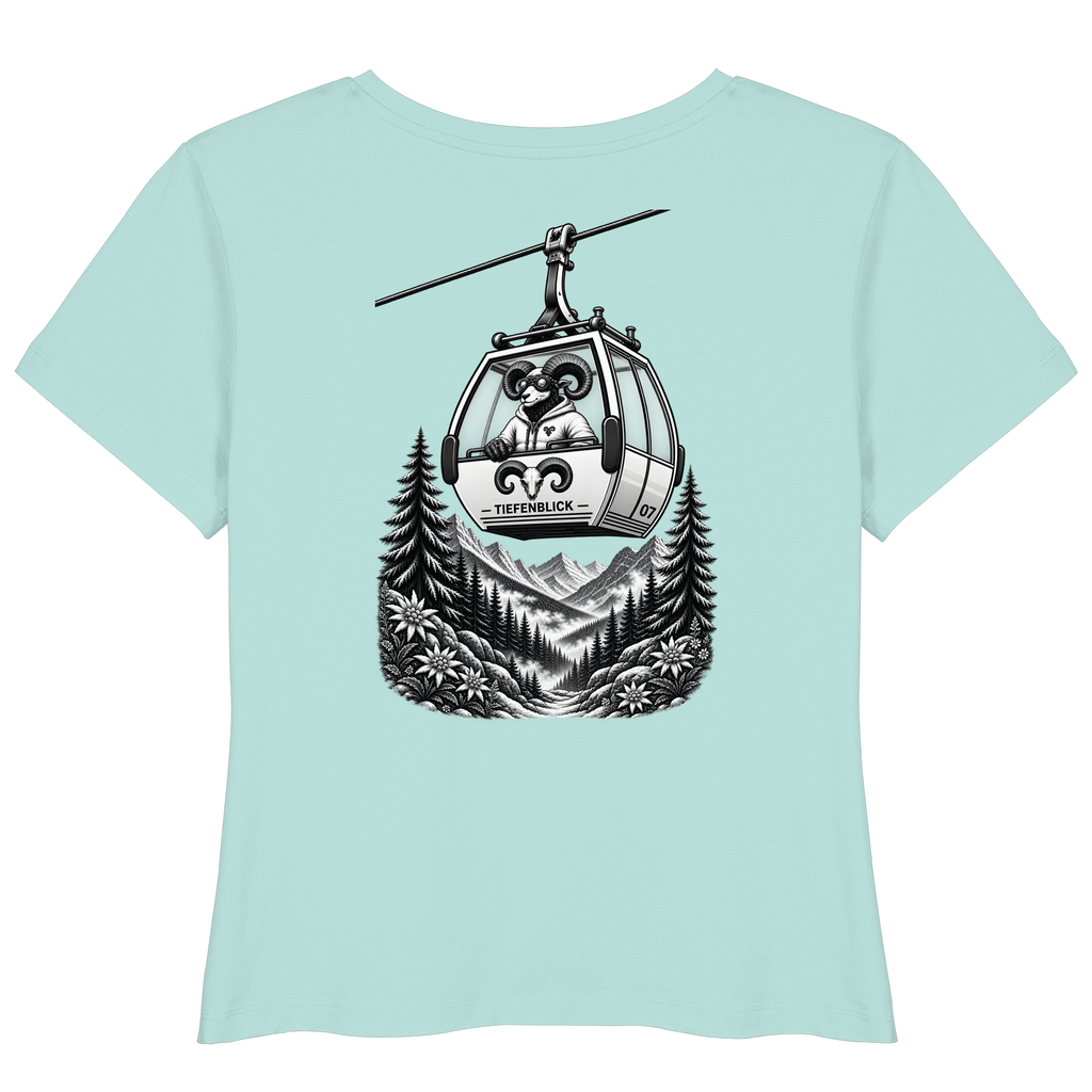 Tiefenblick Gondel Fun  - Womens Organic Lightweight T-Shirt