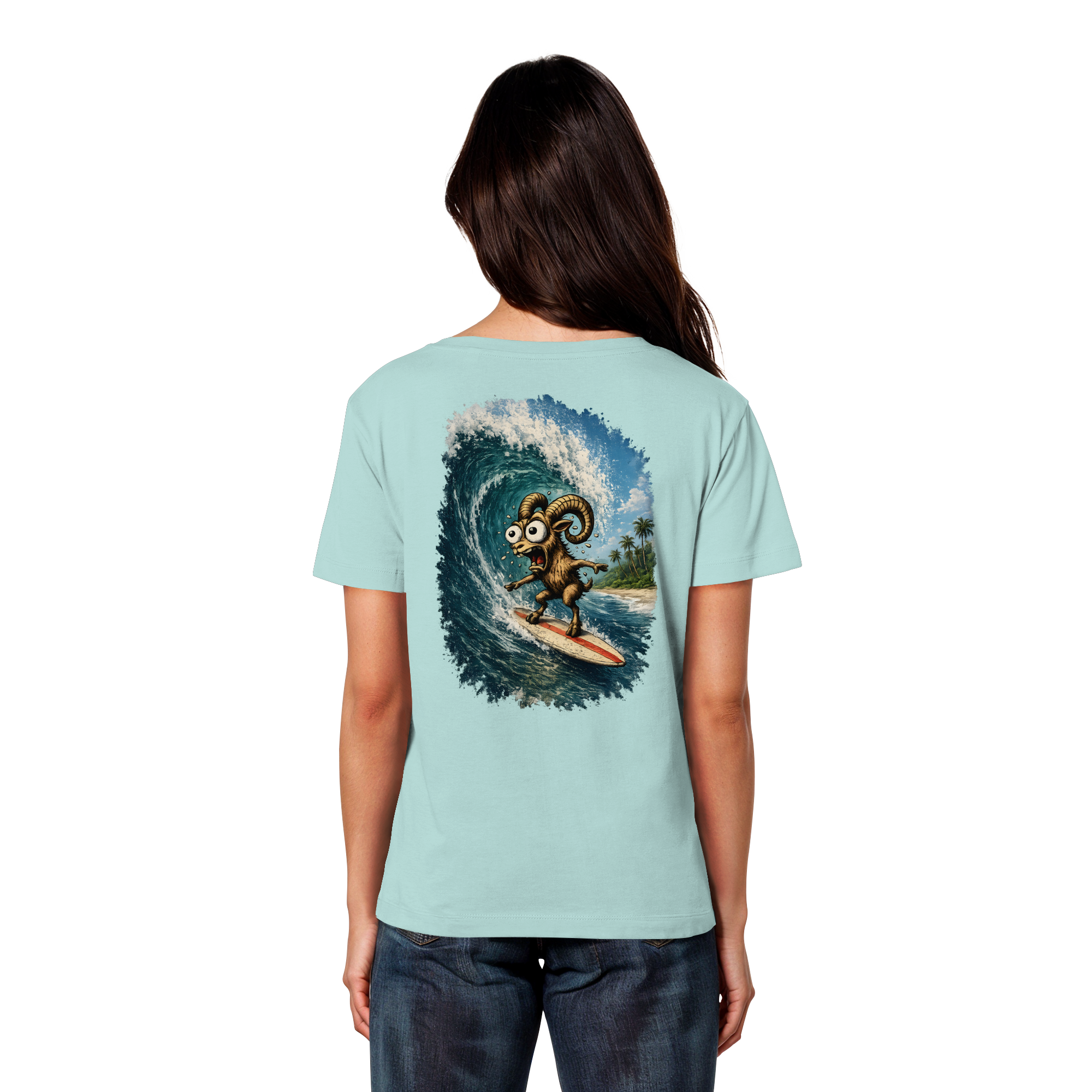 Tiefenblick Urlaub Fun  - Womens Organic Lightweight T-Shirt