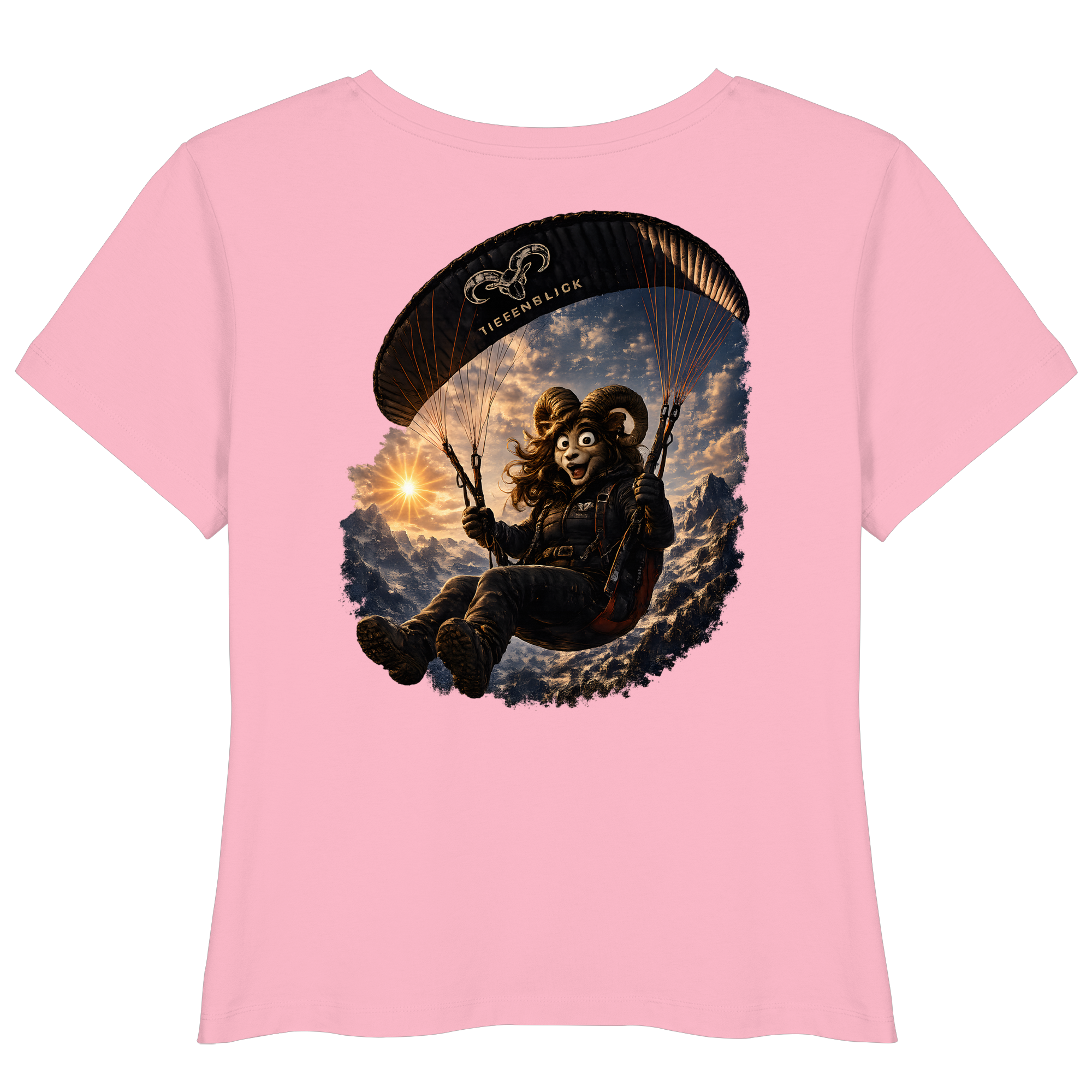 Tiefenblick Paraglider  - Womens Organic Lightweight T-Shirt