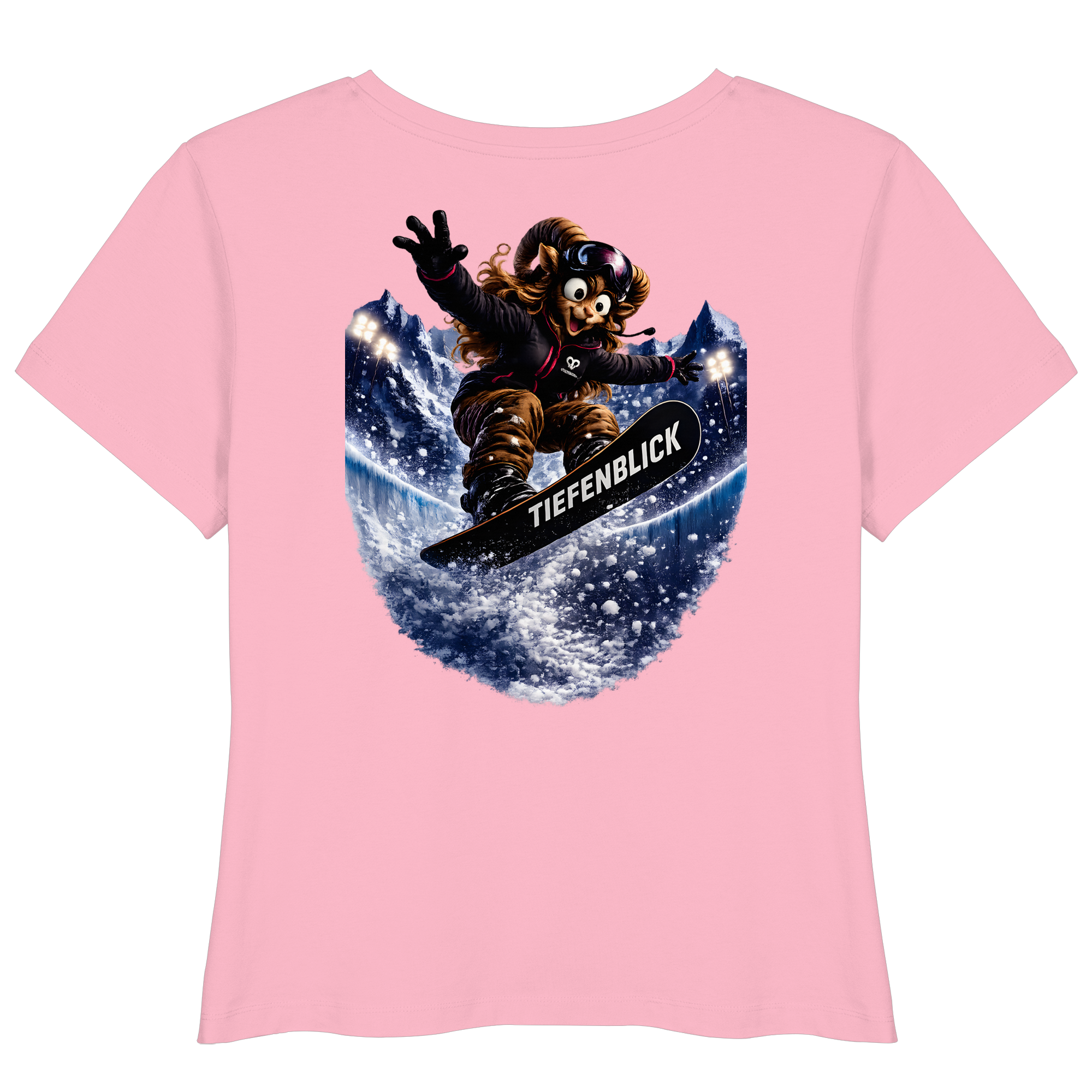 Tiefenblick Snowboarden Halfpipe - Womens Organic Lightweight T-Shirt