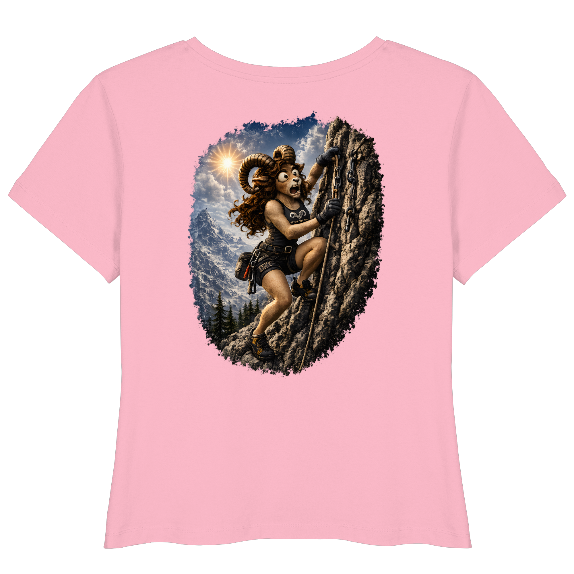 Tiefenblick Klettern - Womens Organic Lightweight T-Shirt
