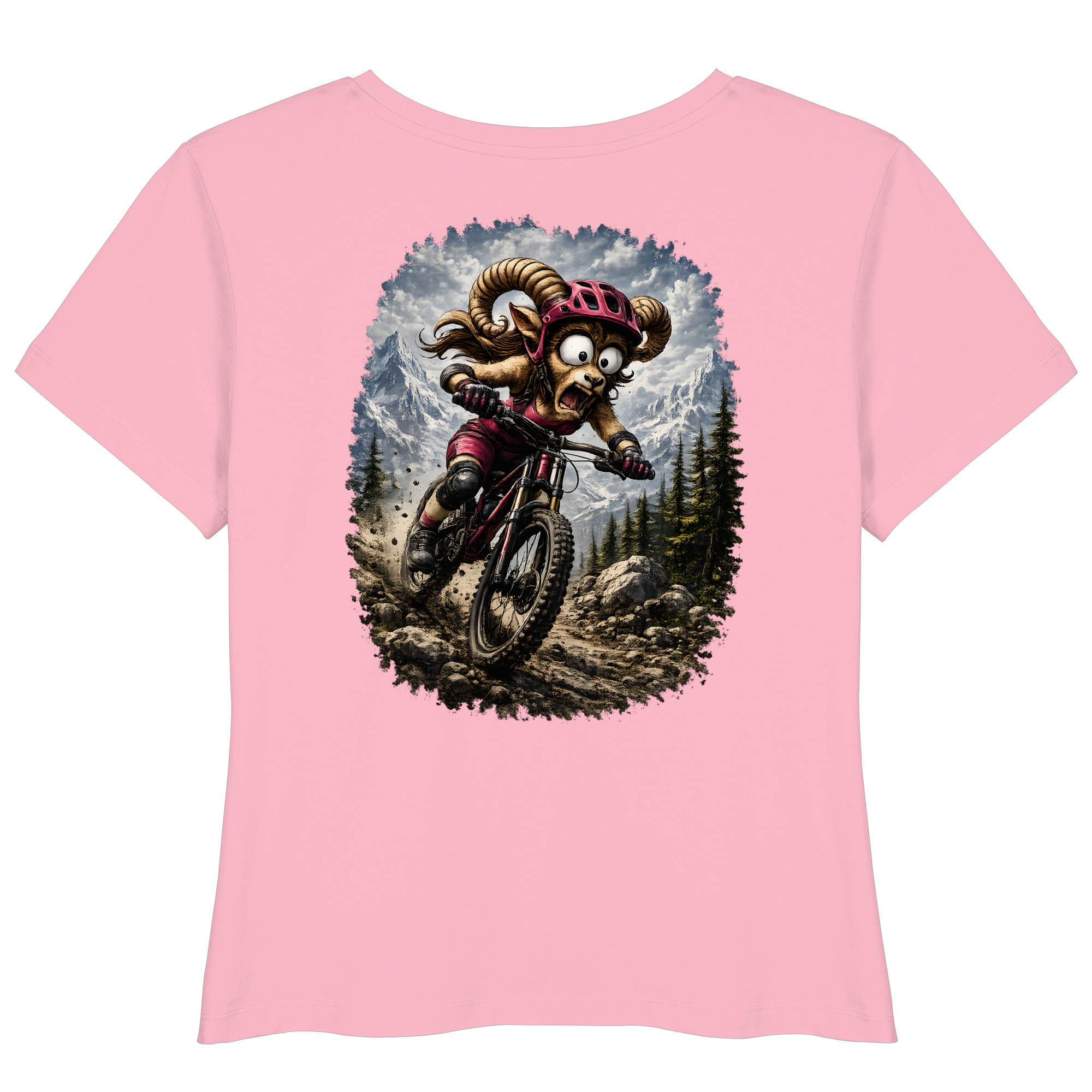 Tiefenblick Downhill - Womens Organic Lightweight T-Shirt