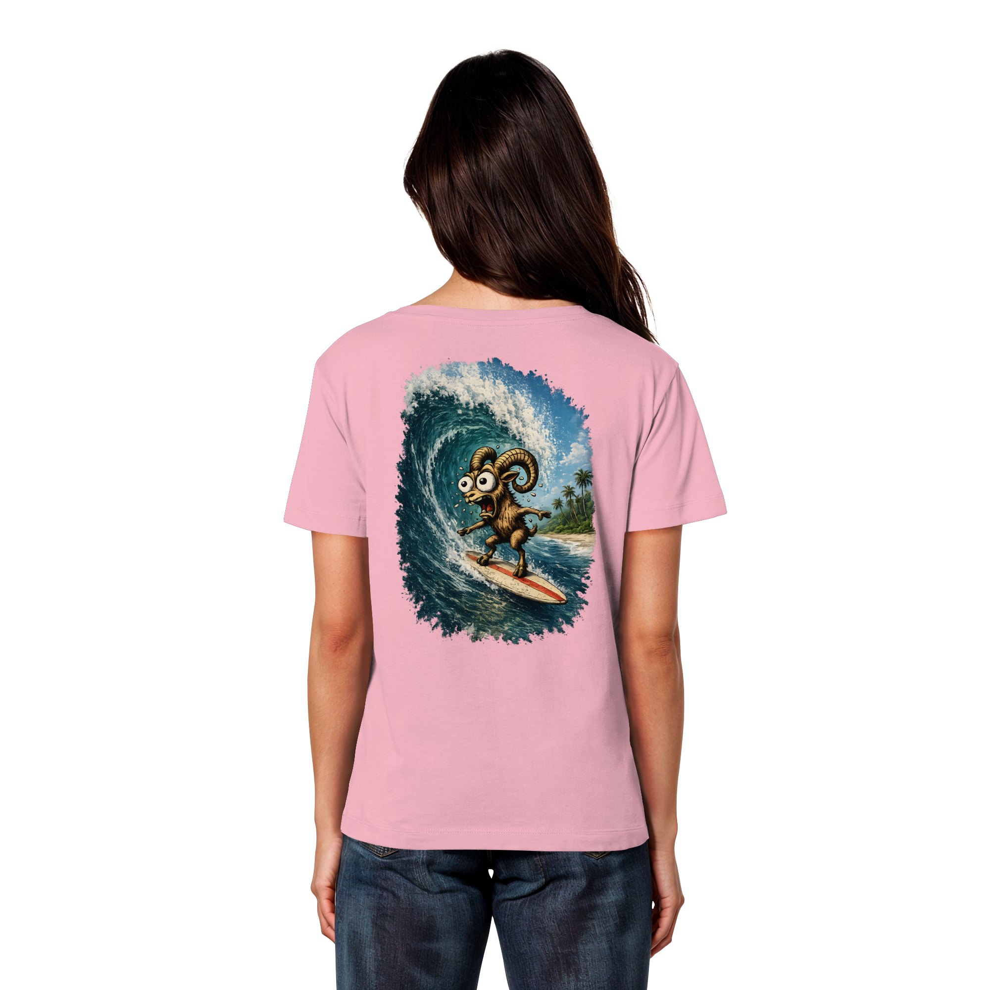 Tiefenblick Urlaub Fun  - Womens Organic Lightweight T-Shirt