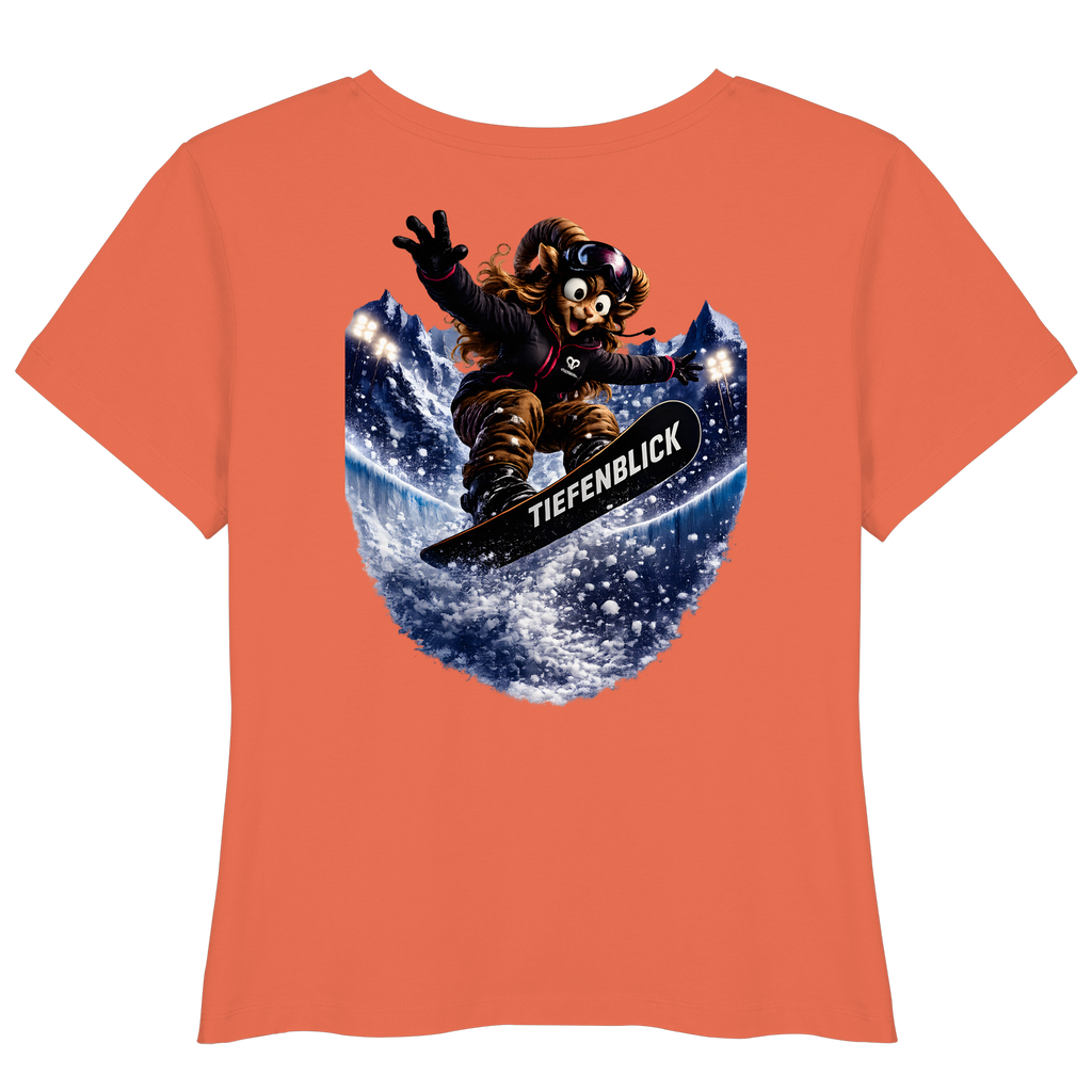 Tiefenblick Snowboarden Halfpipe - Womens Organic Lightweight T-Shirt