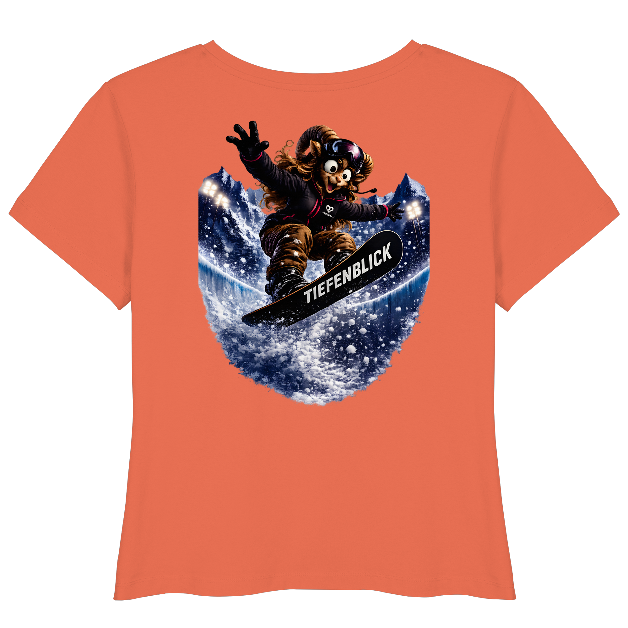 Tiefenblick Snowboarden Halfpipe - Womens Organic Lightweight T-Shirt