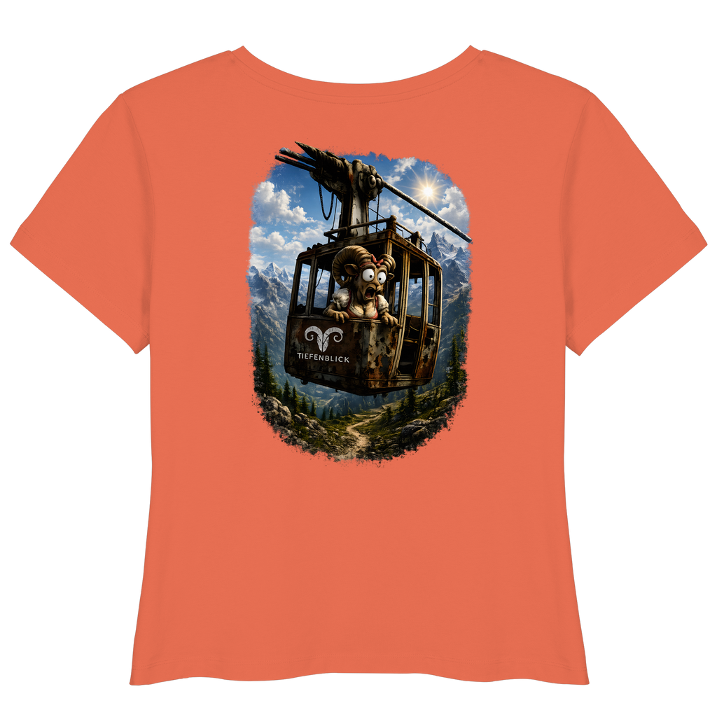 Tiefenblick Gondel Adrenalin Fun - Womens Organic Lightweight T-Shirt