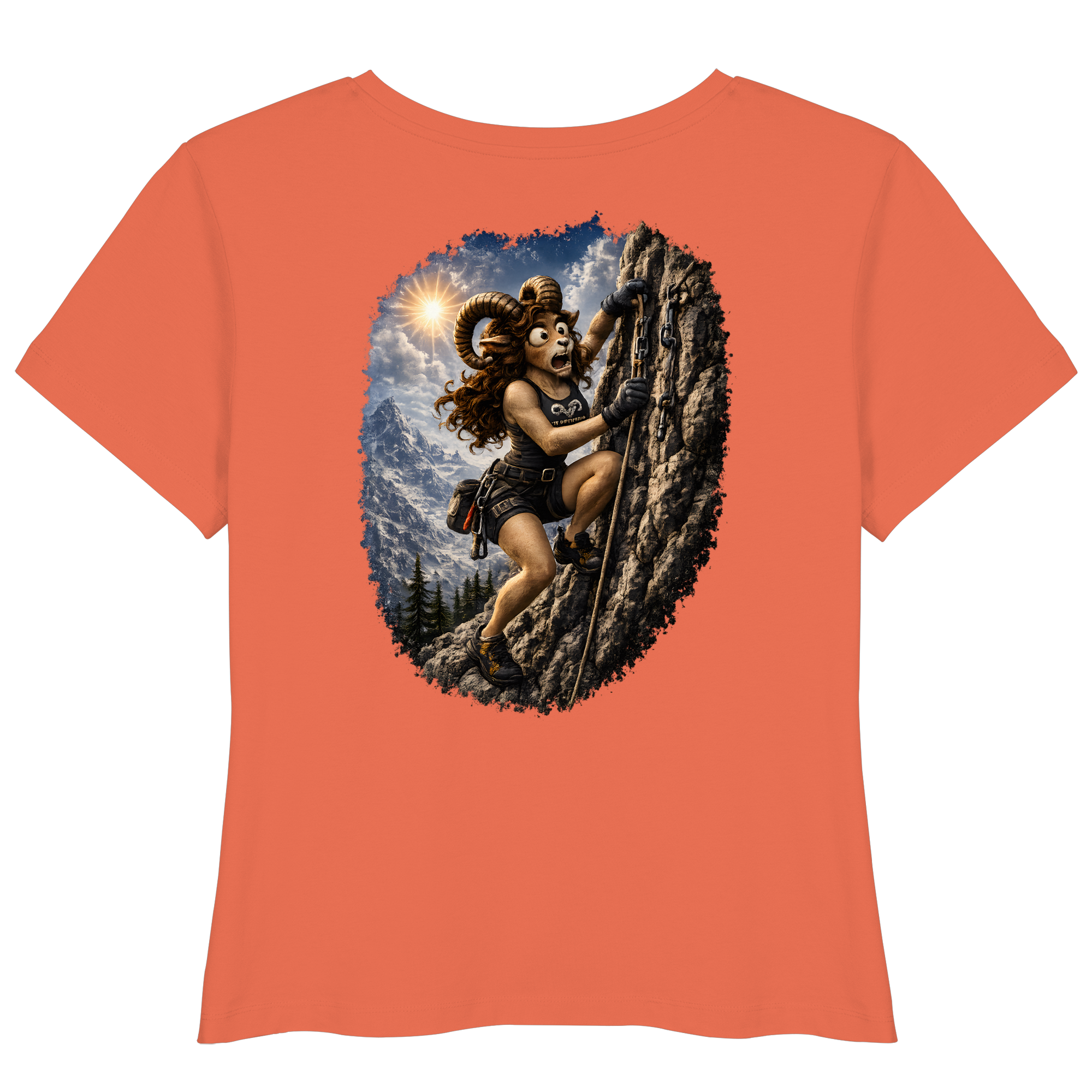 Tiefenblick Klettern - Womens Organic Lightweight T-Shirt