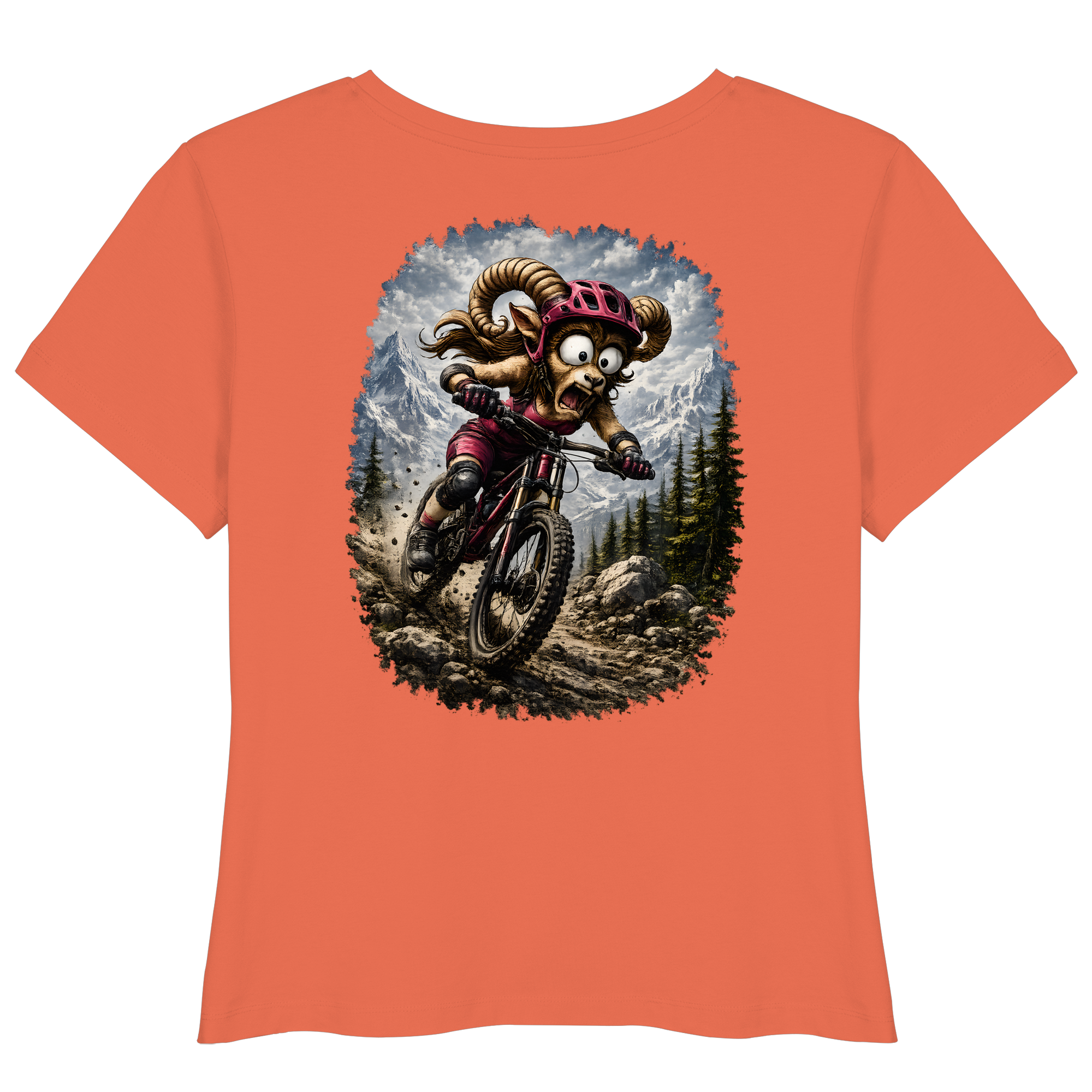 Tiefenblick Downhill - Womens Organic Lightweight T-Shirt