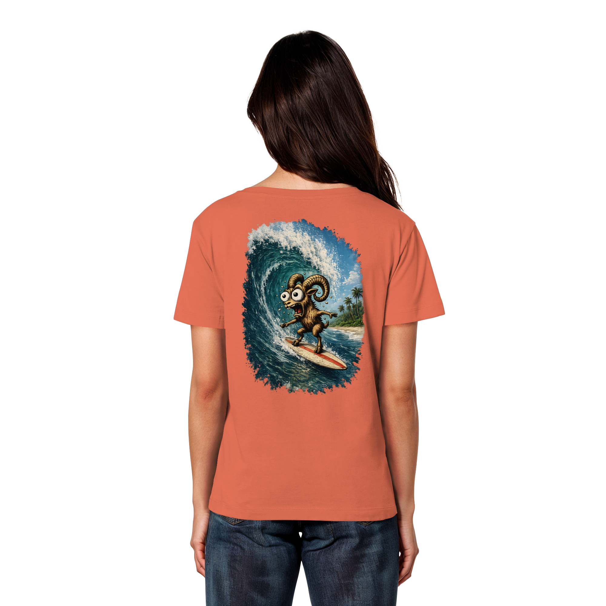 Tiefenblick Urlaub Fun  - Womens Organic Lightweight T-Shirt