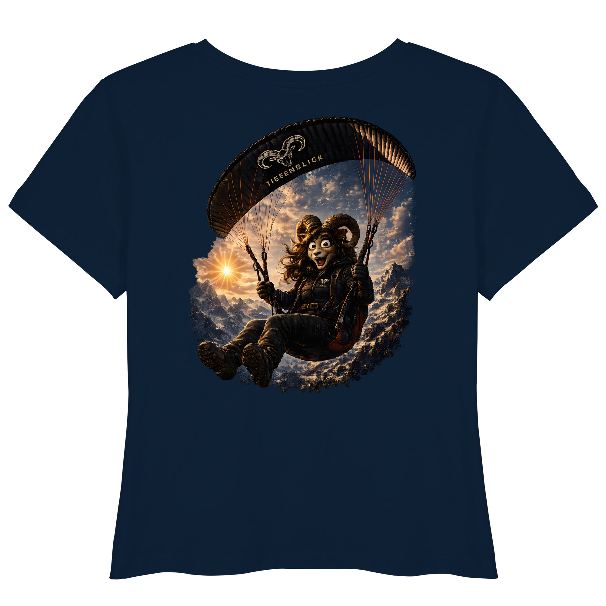Tiefenblick Paraglider  - Womens Organic Lightweight T-Shirt