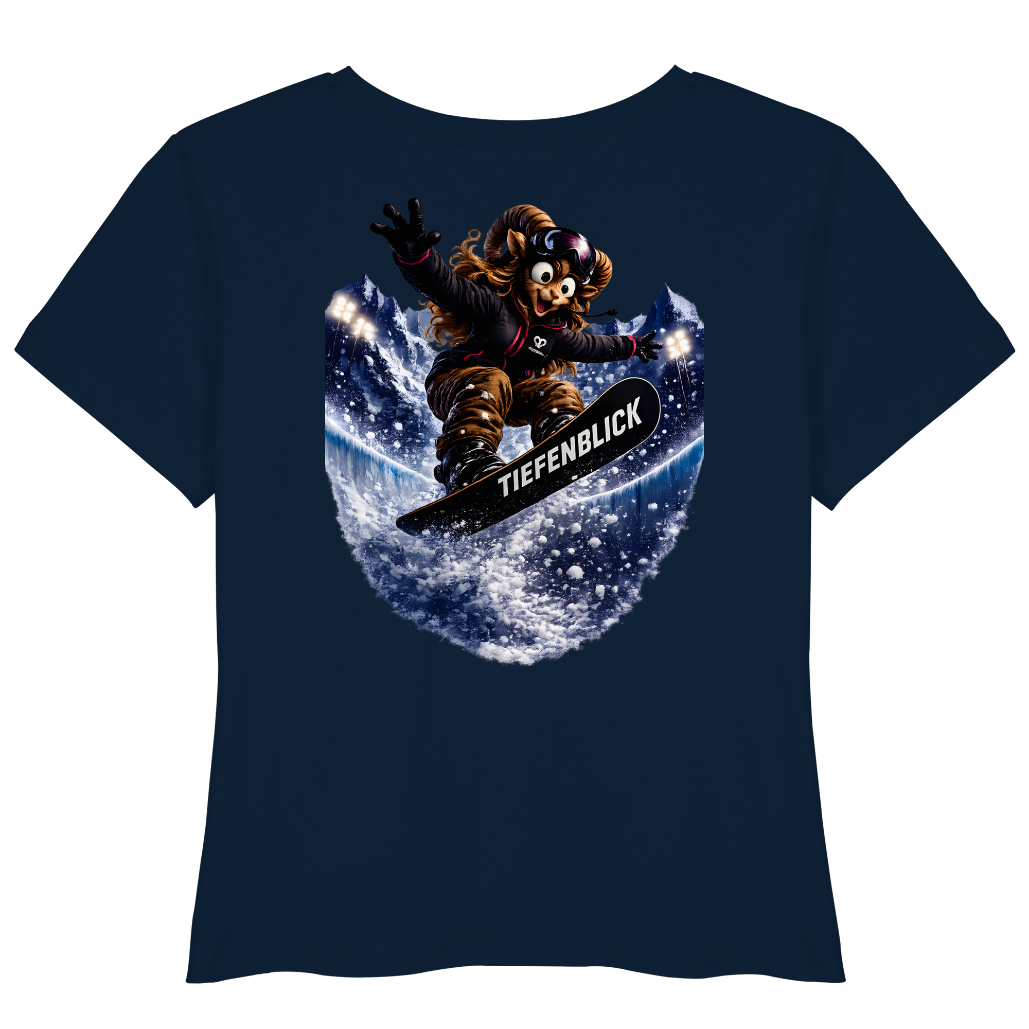 Tiefenblick Snowboarden Halfpipe - Womens Organic Lightweight T-Shirt