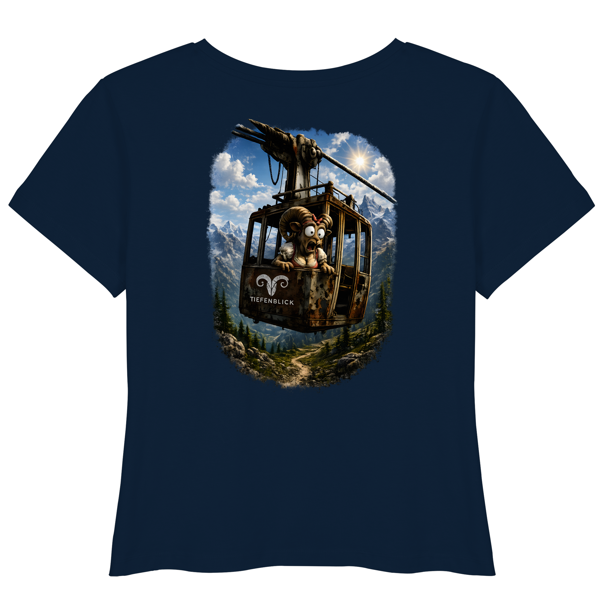 Tiefenblick Gondel Adrenalin Fun - Womens Organic Lightweight T-Shirt