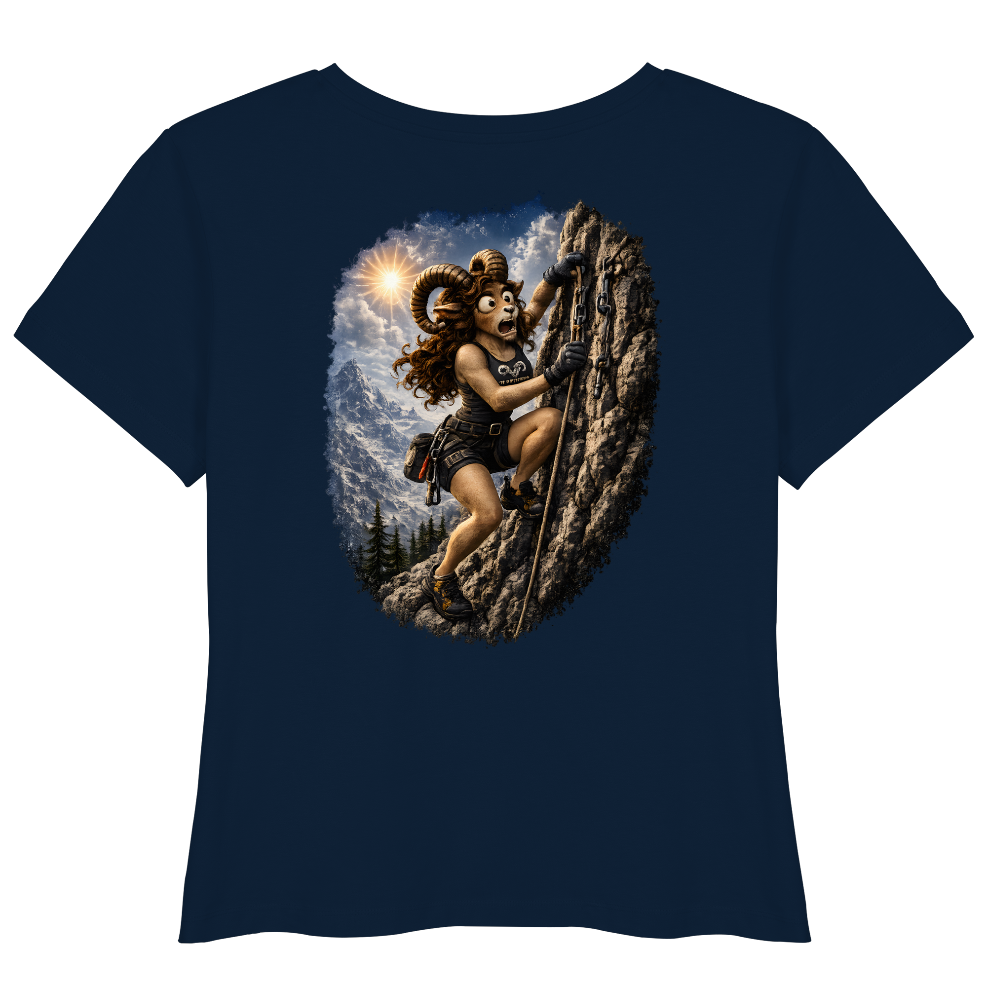 Tiefenblick Klettern - Womens Organic Lightweight T-Shirt