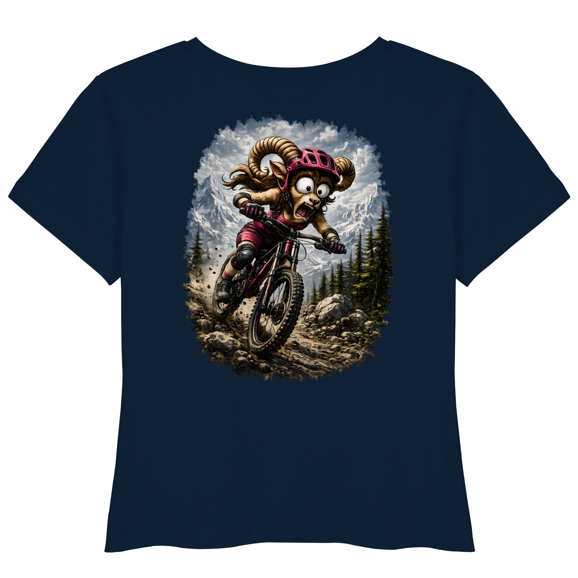 Tiefenblick Downhill - Womens Organic Lightweight T-Shirt