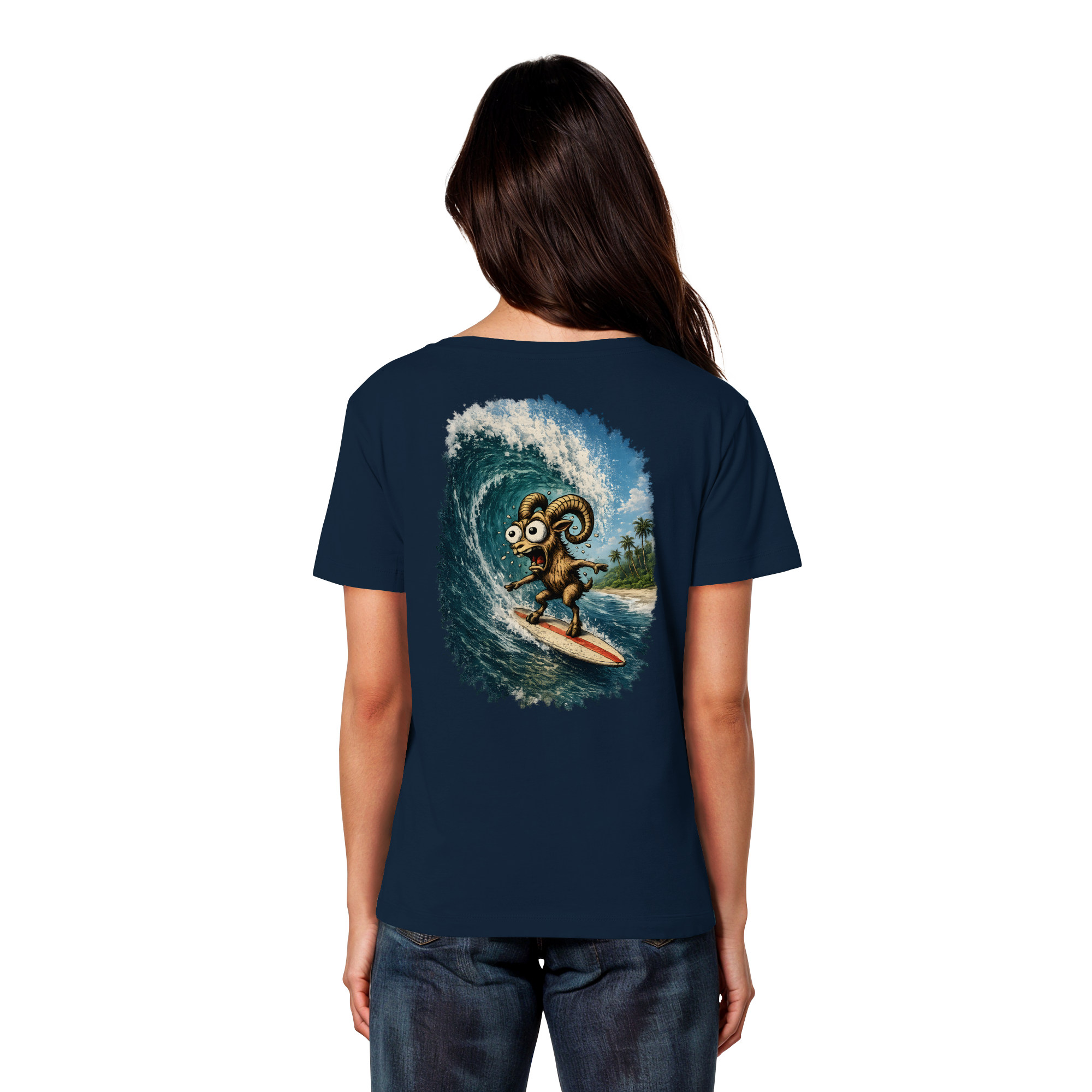 Tiefenblick Urlaub Fun  - Womens Organic Lightweight T-Shirt