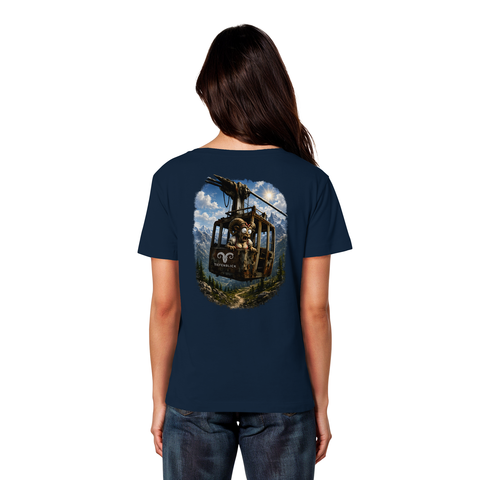Tiefenblick Gondel Adrenalin Fun - Womens Organic Lightweight T-Shirt