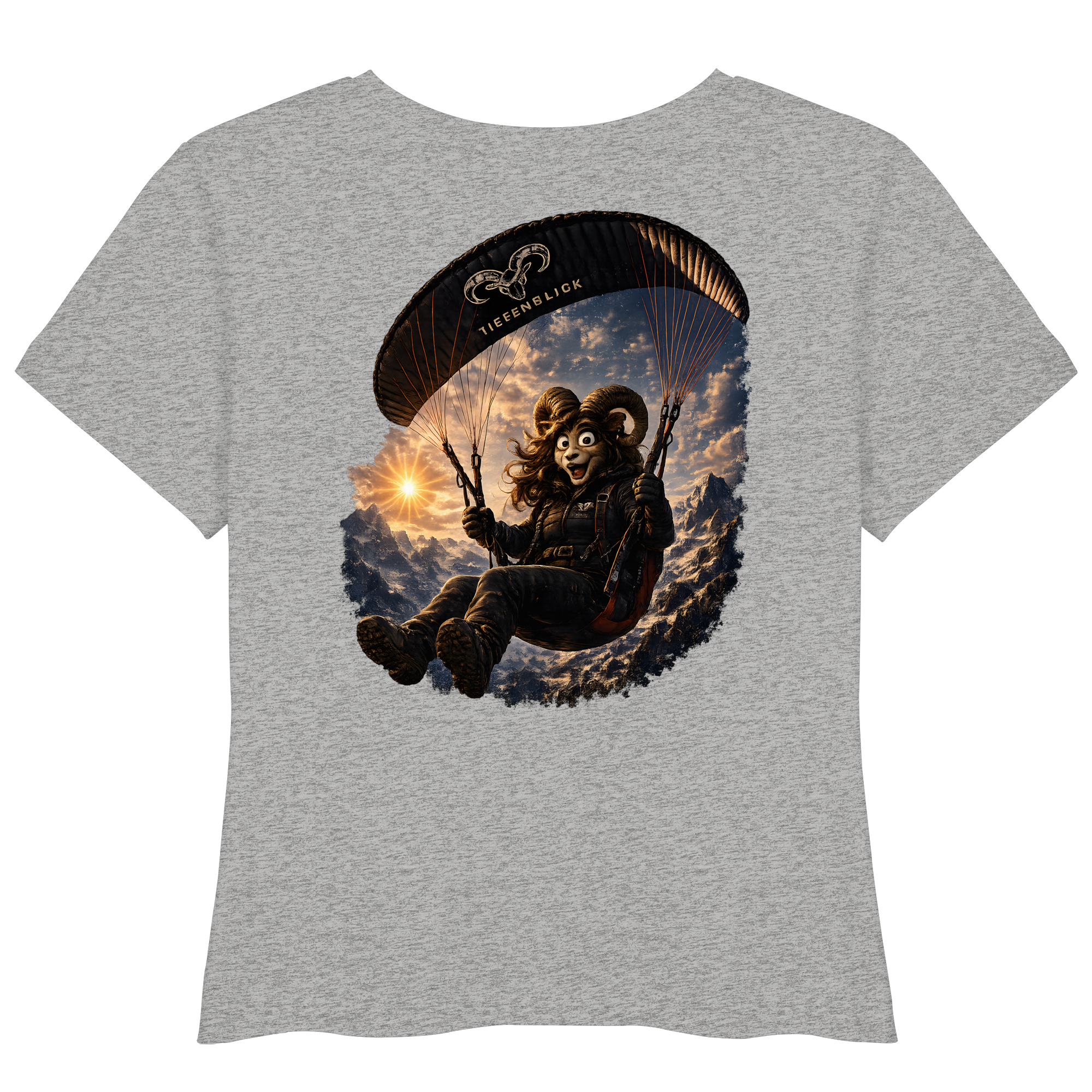 Tiefenblick Paraglider  - Womens Organic Lightweight T-Shirt