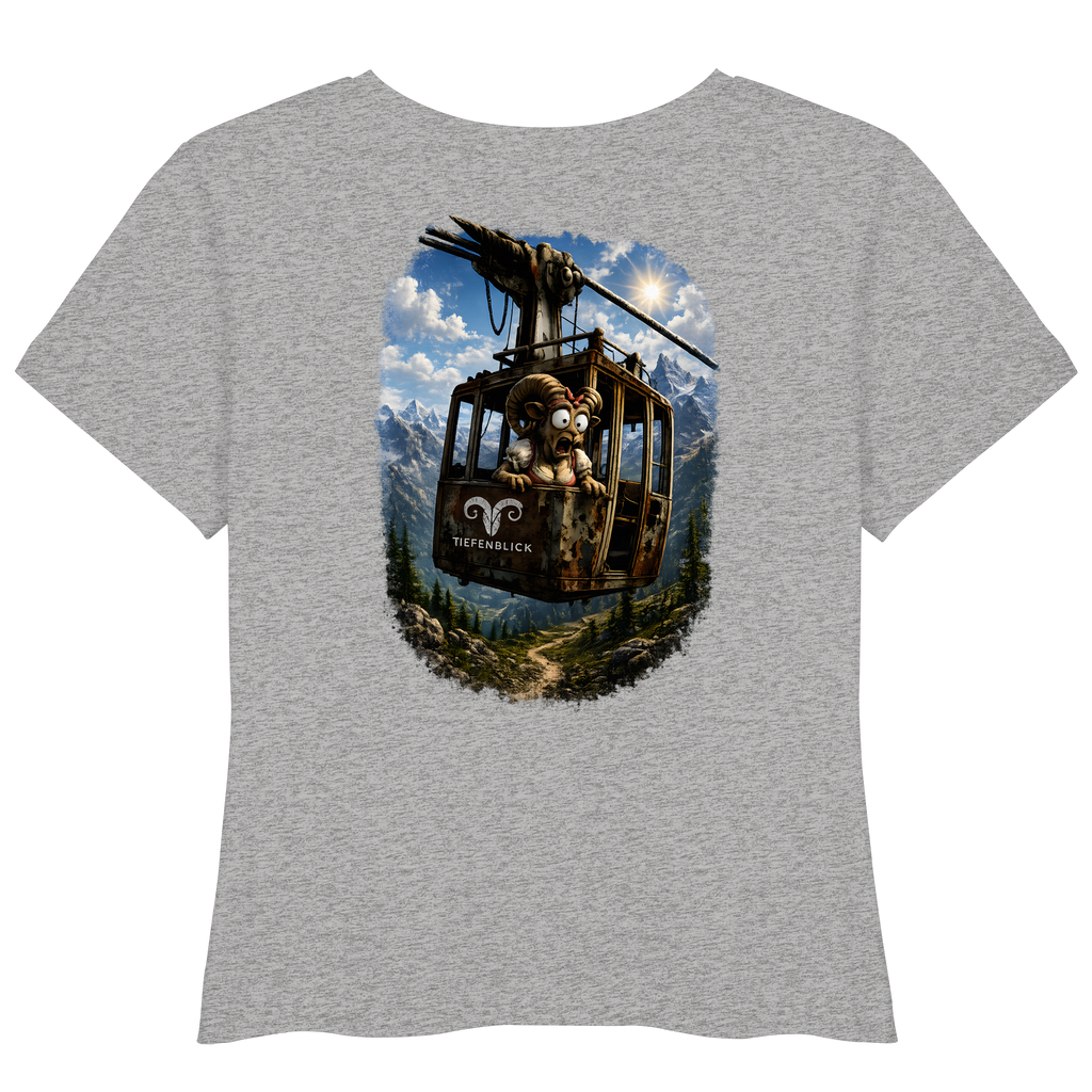 Tiefenblick Gondel Adrenalin Fun - Womens Organic Lightweight T-Shirt