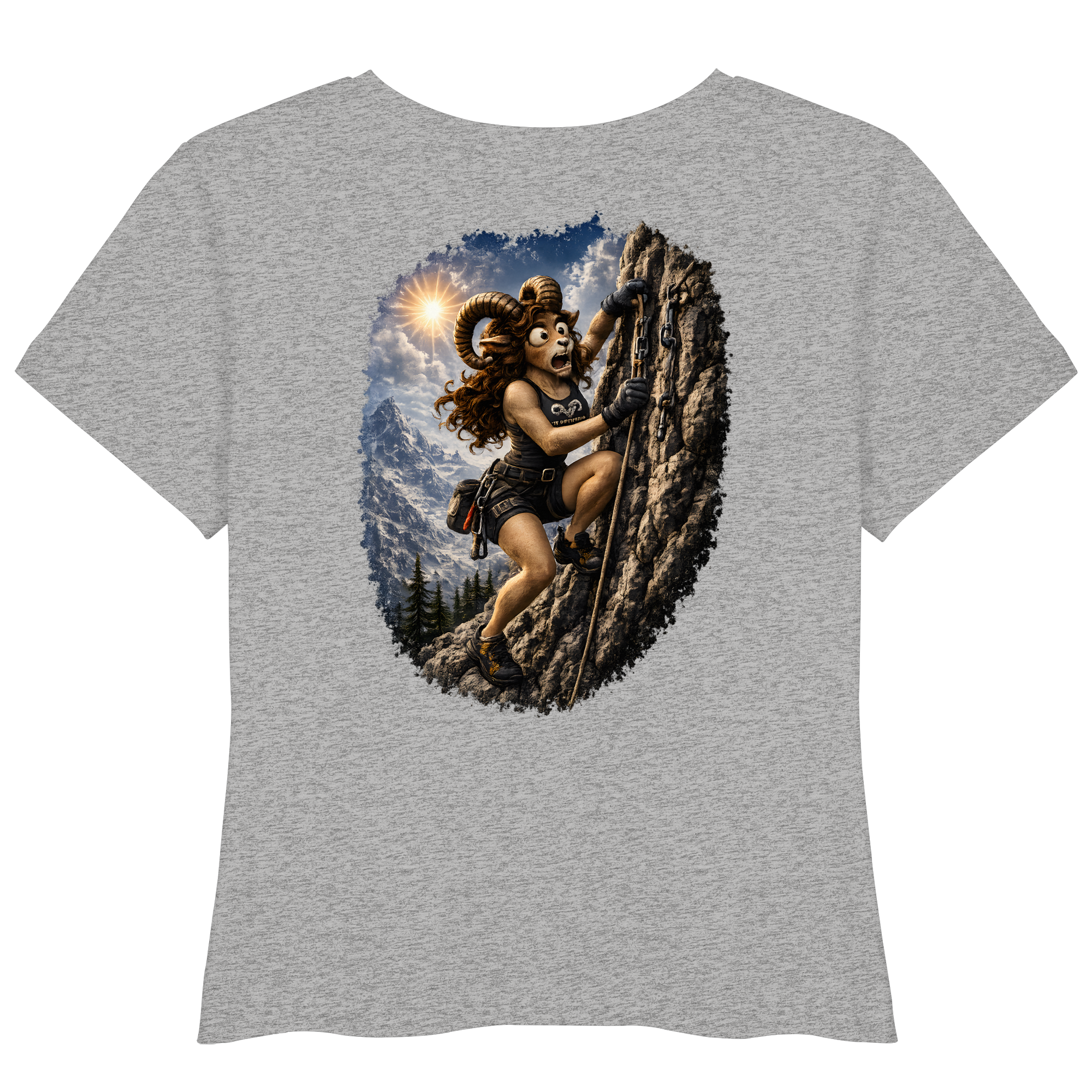 Tiefenblick Klettern - Womens Organic Lightweight T-Shirt