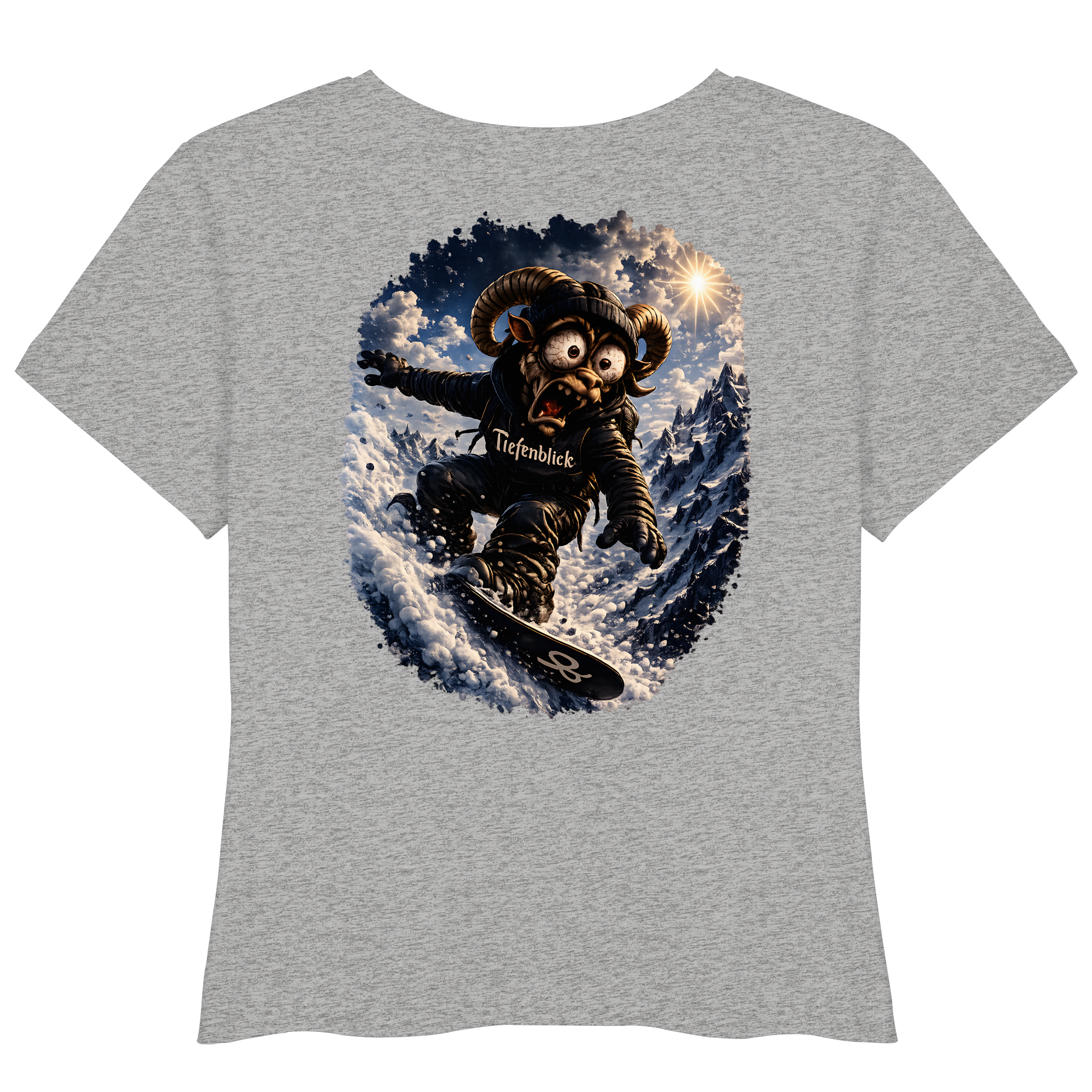 Tiefenblick Snowboarden - Womens Organic Lightweight T-Shirt