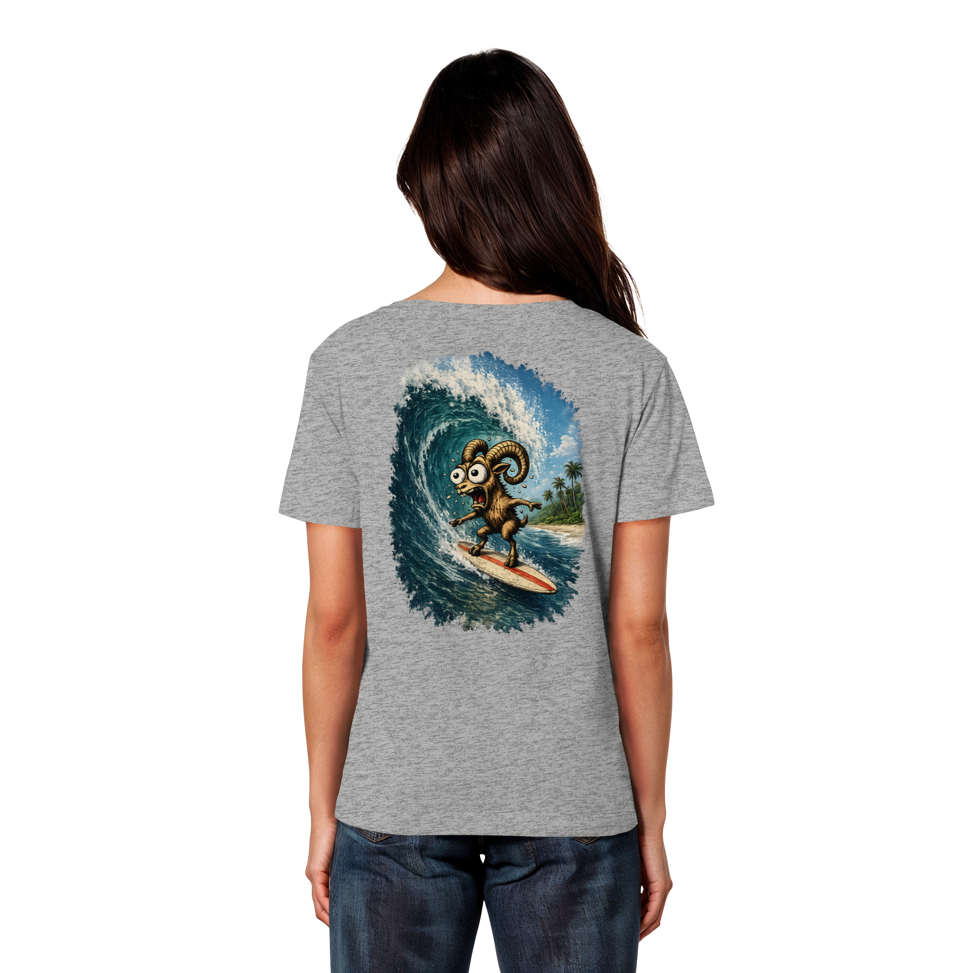 Tiefenblick Urlaub Fun  - Womens Organic Lightweight T-Shirt
