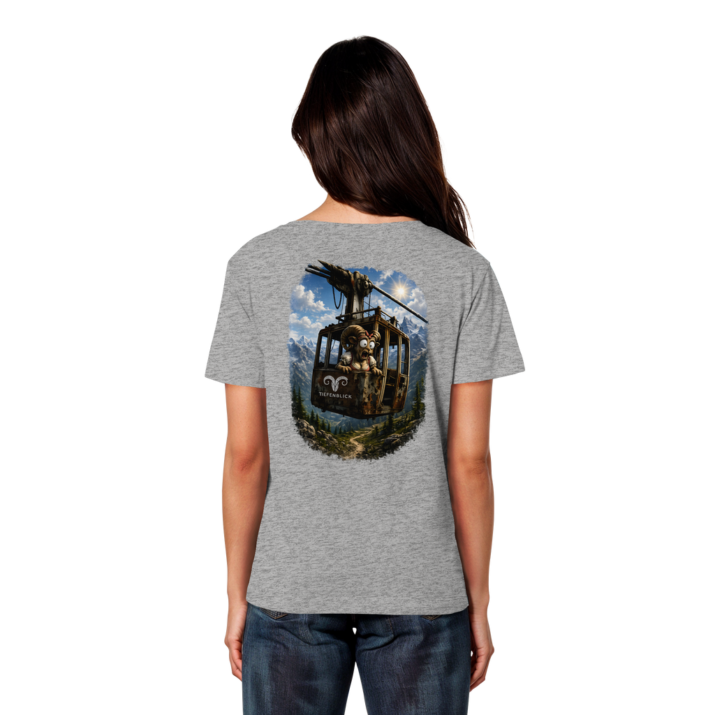 Tiefenblick Gondel Adrenalin Fun - Womens Organic Lightweight T-Shirt