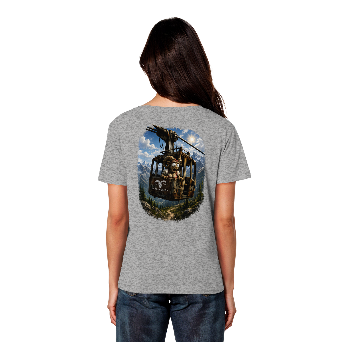 Tiefenblick Adrenalin Gondel Fun - Womens Organic Lightweight T-Shirt