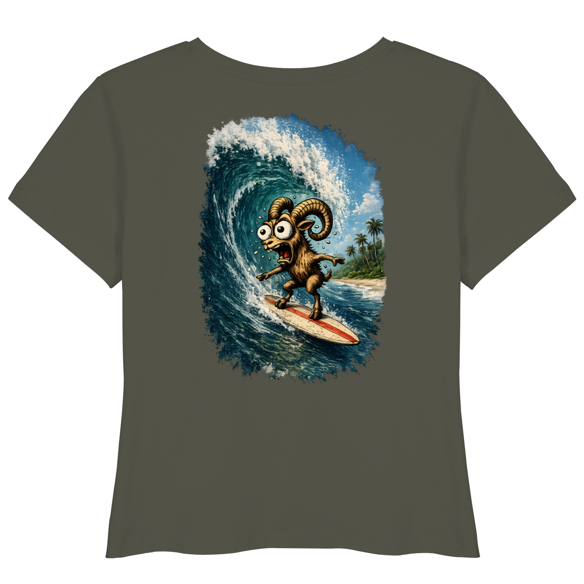 Tiefenblick Urlaub Fun  - Womens Organic Lightweight T-Shirt