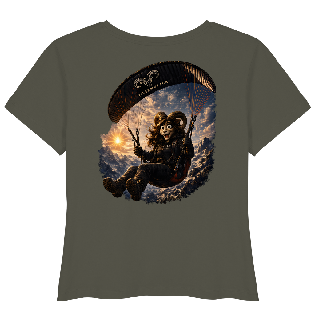 Tiefenblick Paraglider  - Womens Organic Lightweight T-Shirt