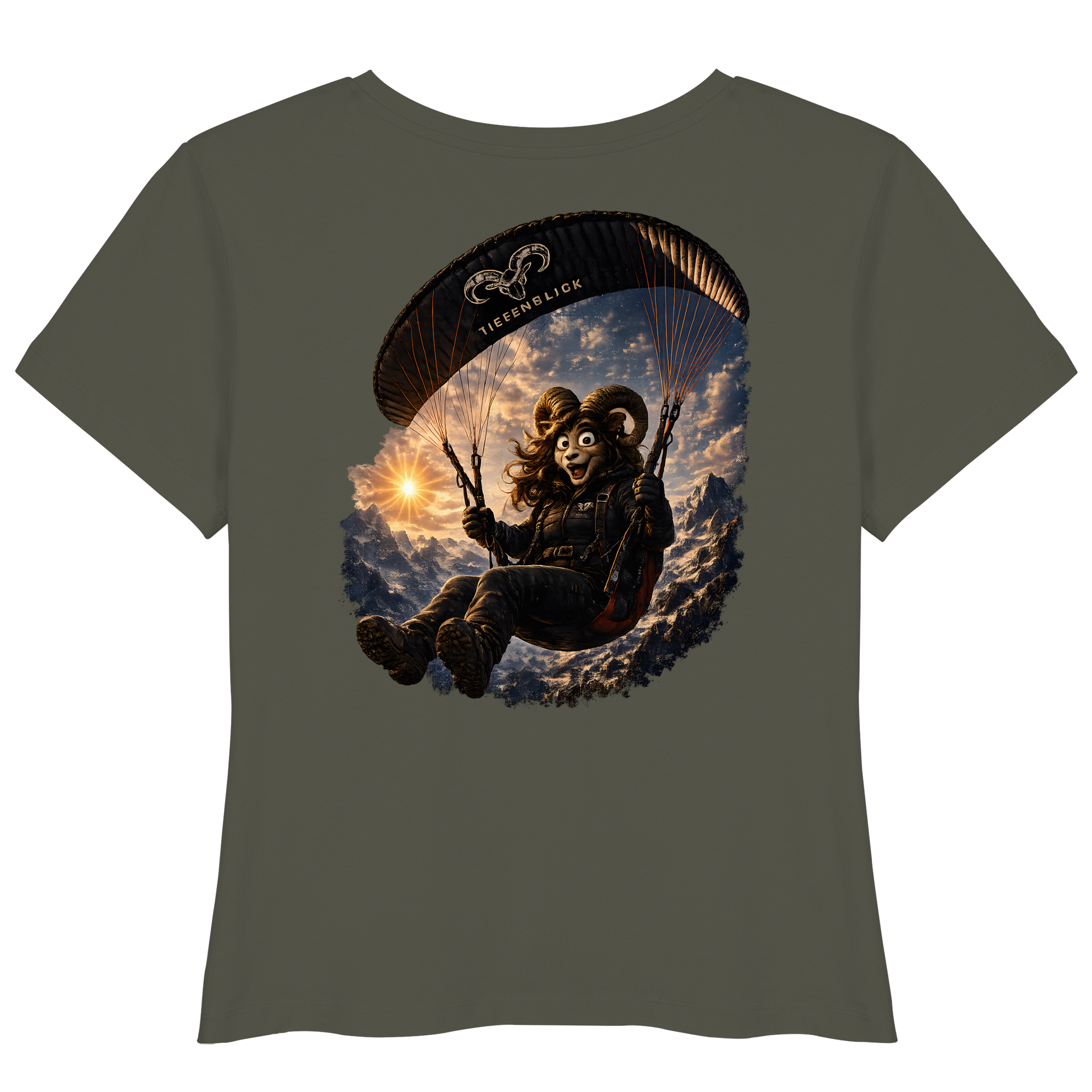 Tiefenblick Paraglider  - Womens Organic Lightweight T-Shirt