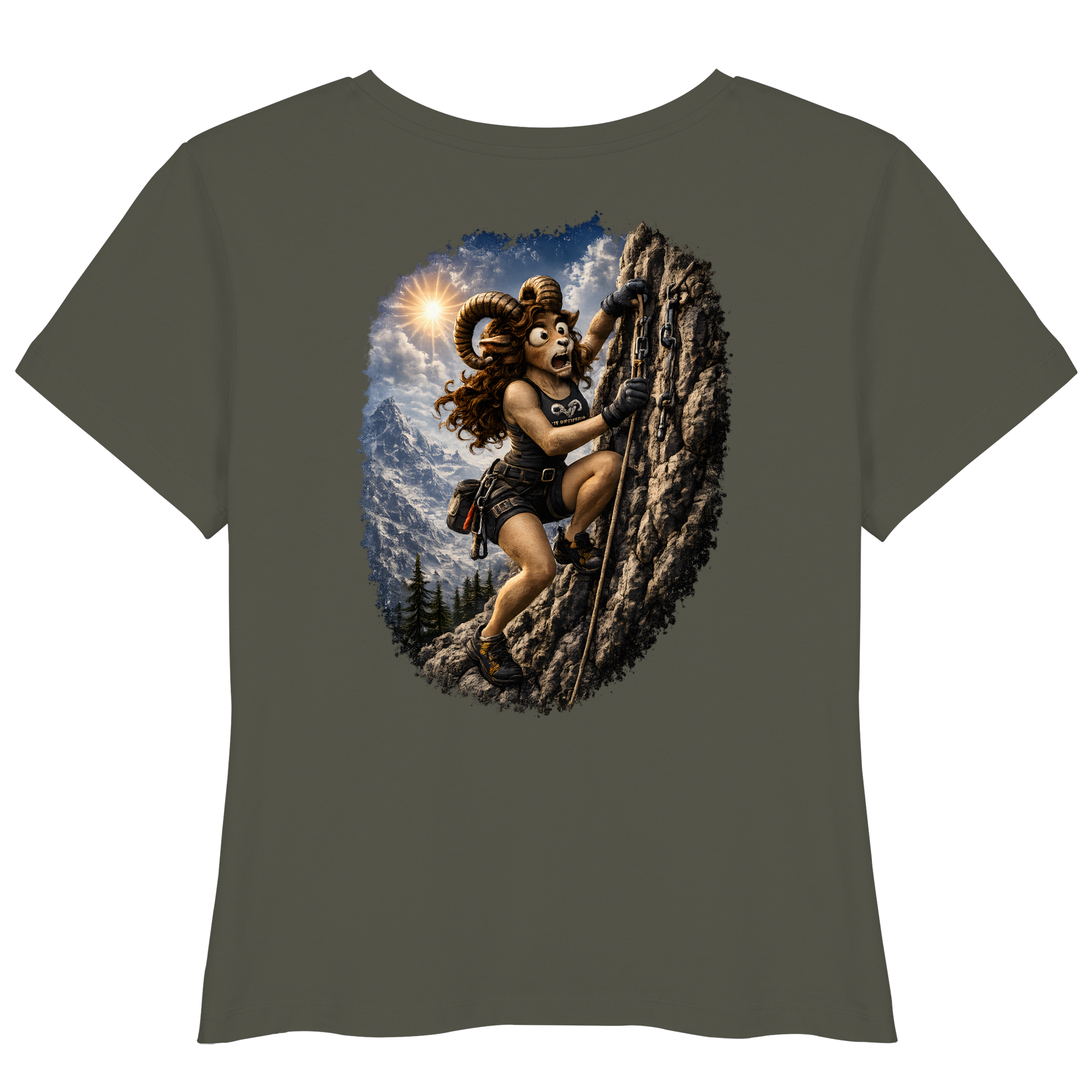Tiefenblick Klettern - Womens Organic Lightweight T-Shirt
