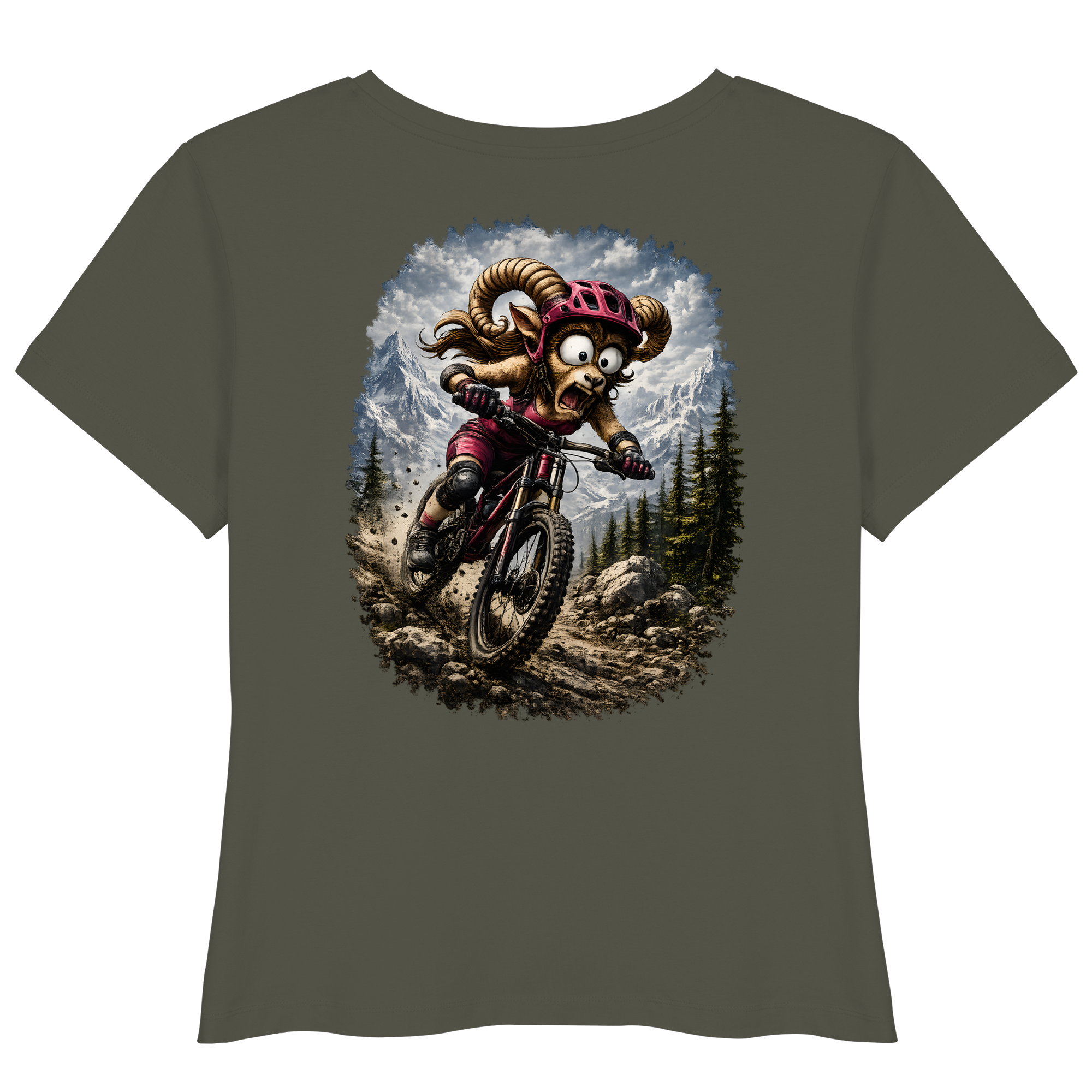 Tiefenblick Downhill - Womens Organic Lightweight T-Shirt