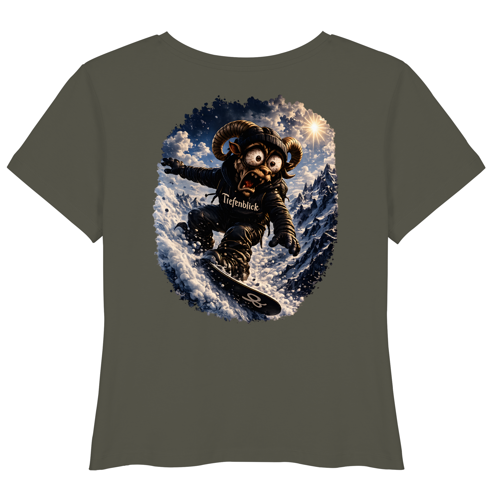 Tiefenblick Snowboarden - Womens Organic Lightweight T-Shirt