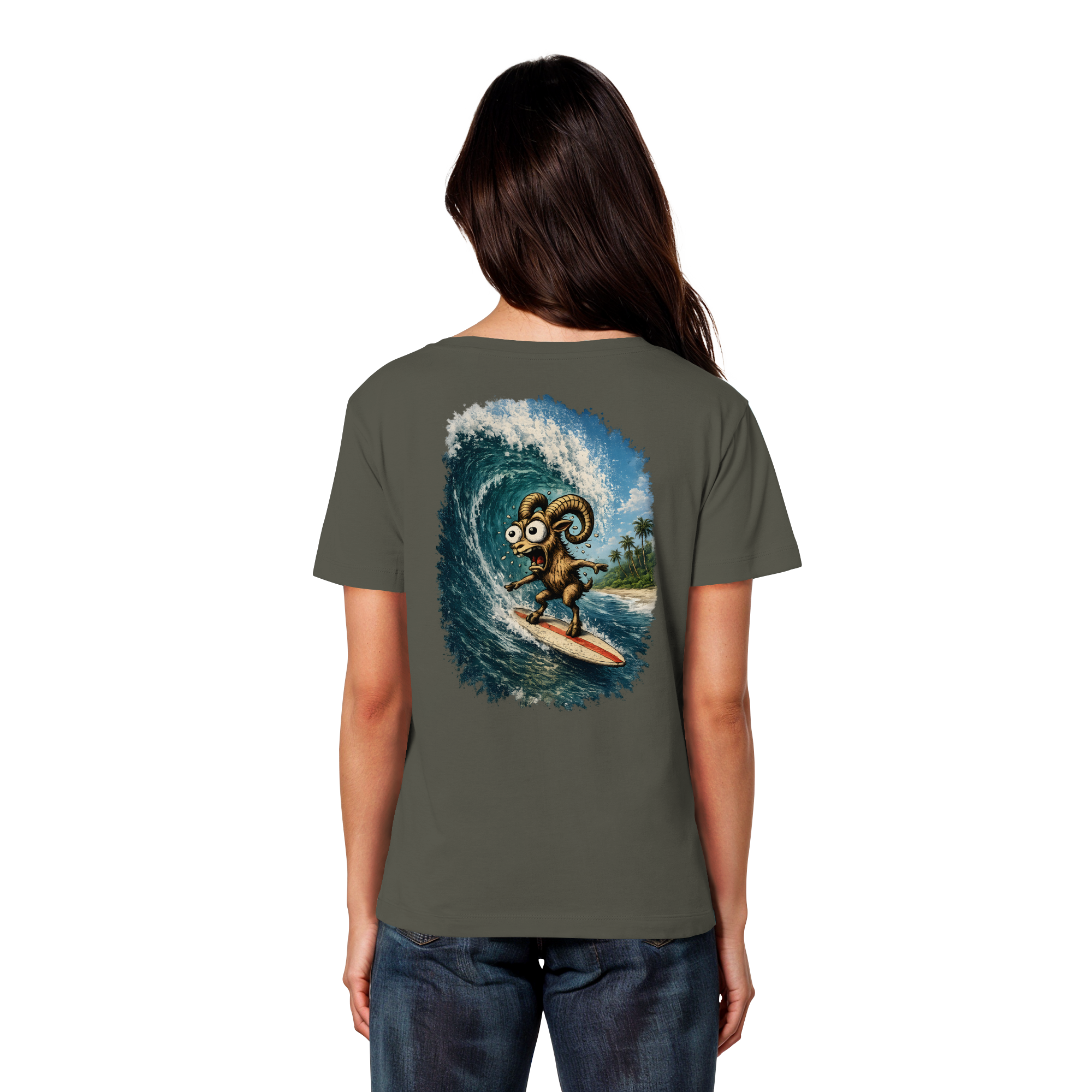 Tiefenblick Urlaub Fun  - Womens Organic Lightweight T-Shirt