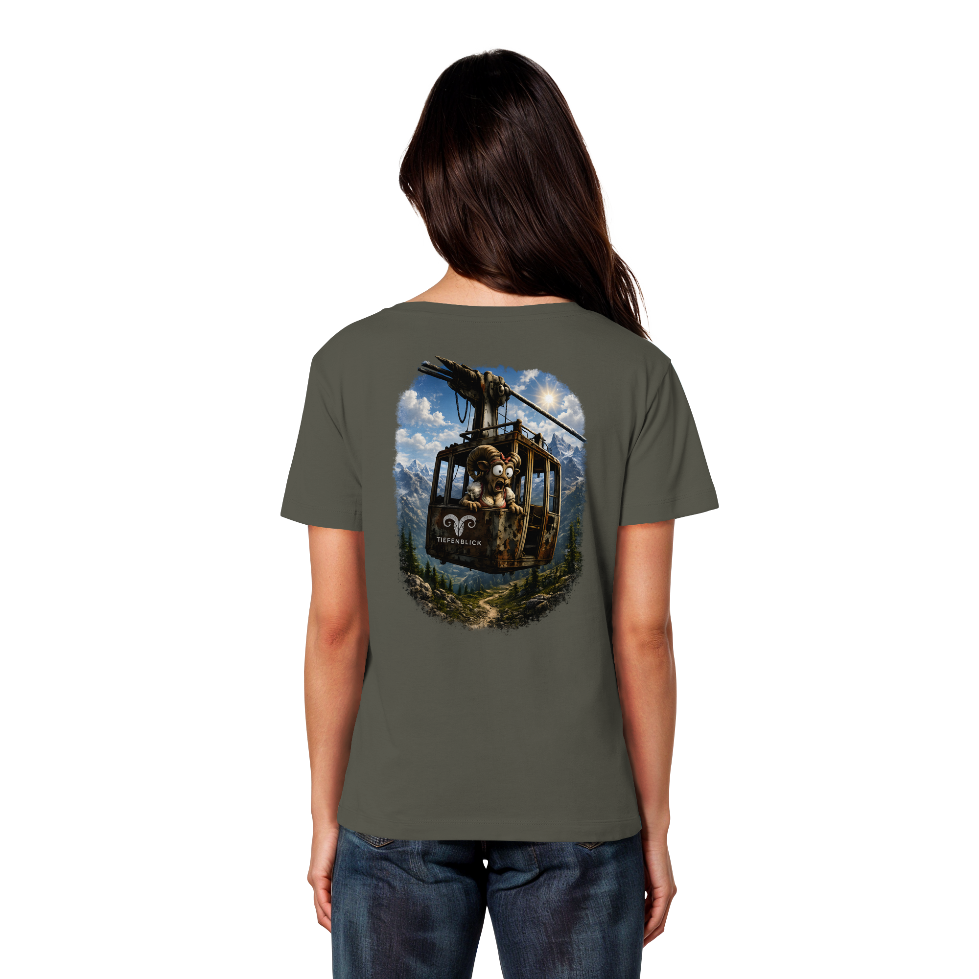 Tiefenblick Gondel Adrenalin Fun - Womens Organic Lightweight T-Shirt