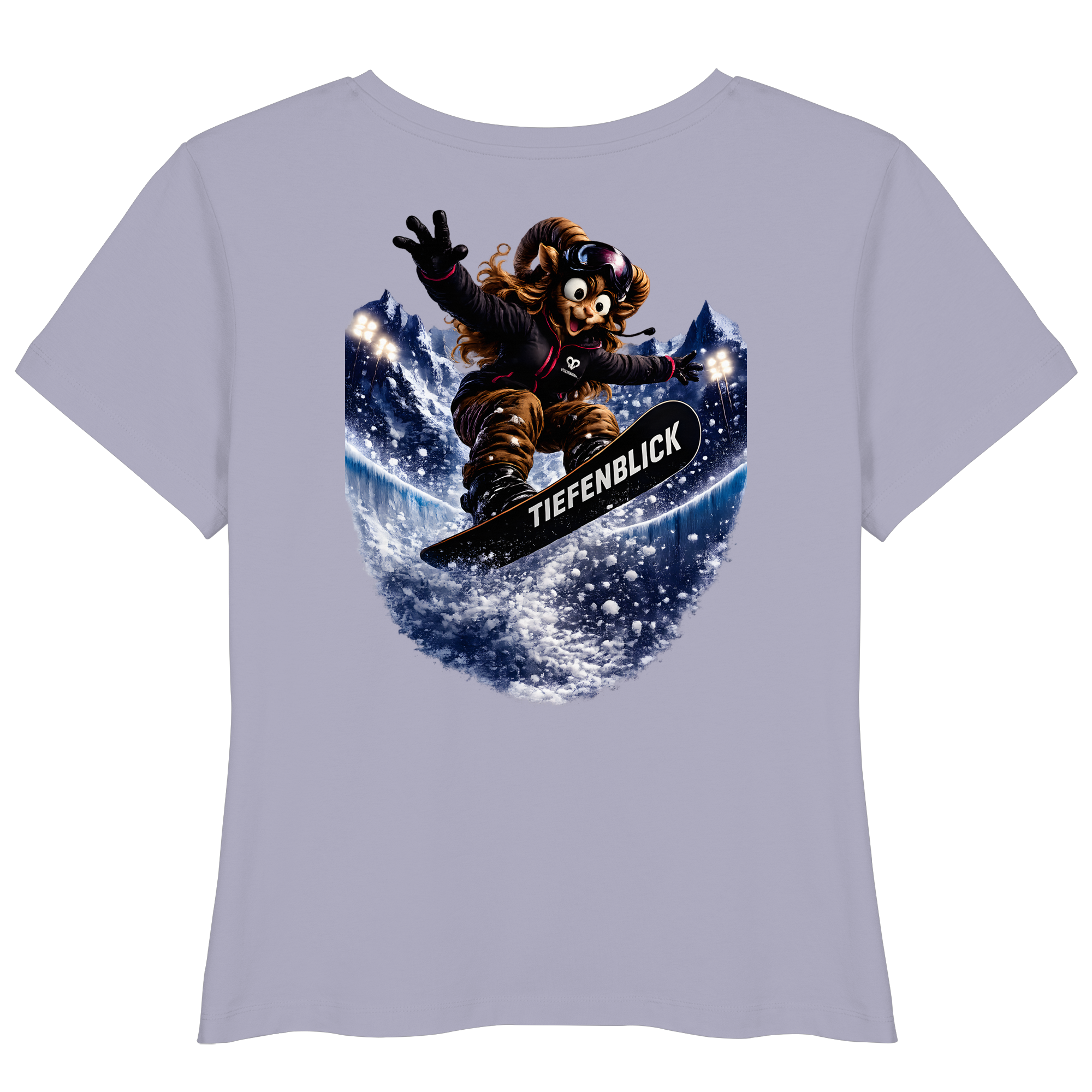 Tiefenblick Snowboarden Halfpipe - Womens Organic Lightweight T-Shirt