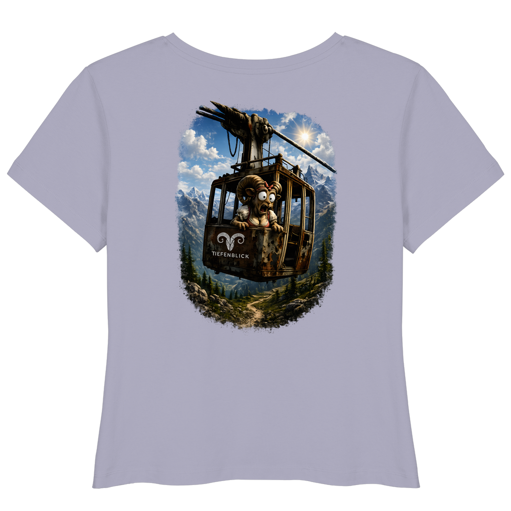 Tiefenblick Gondel Adrenalin Fun - Womens Organic Lightweight T-Shirt
