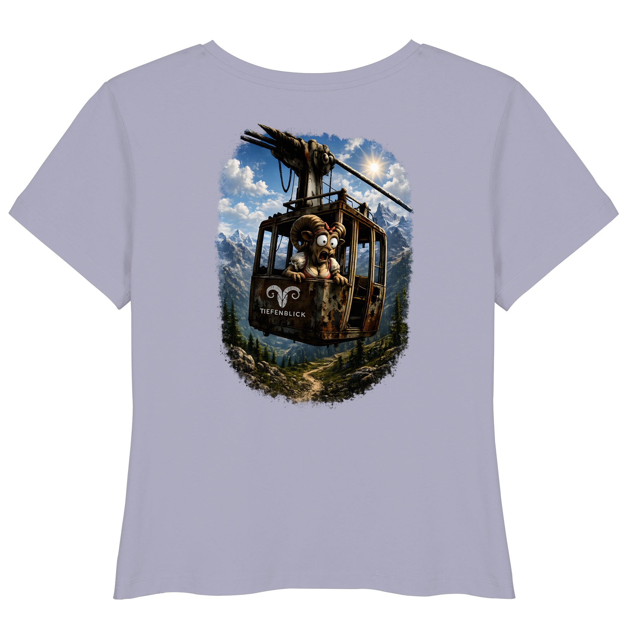 Tiefenblick Gondel Adrenalin Fun - Womens Organic Lightweight T-Shirt