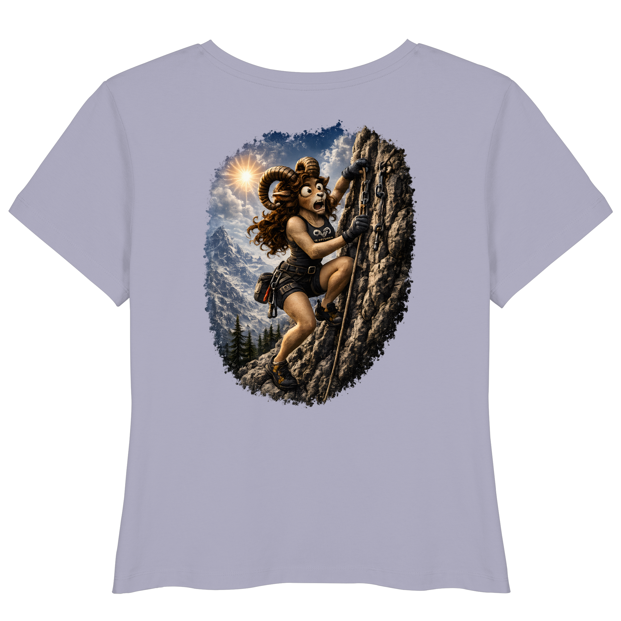 Tiefenblick Klettern - Womens Organic Lightweight T-Shirt