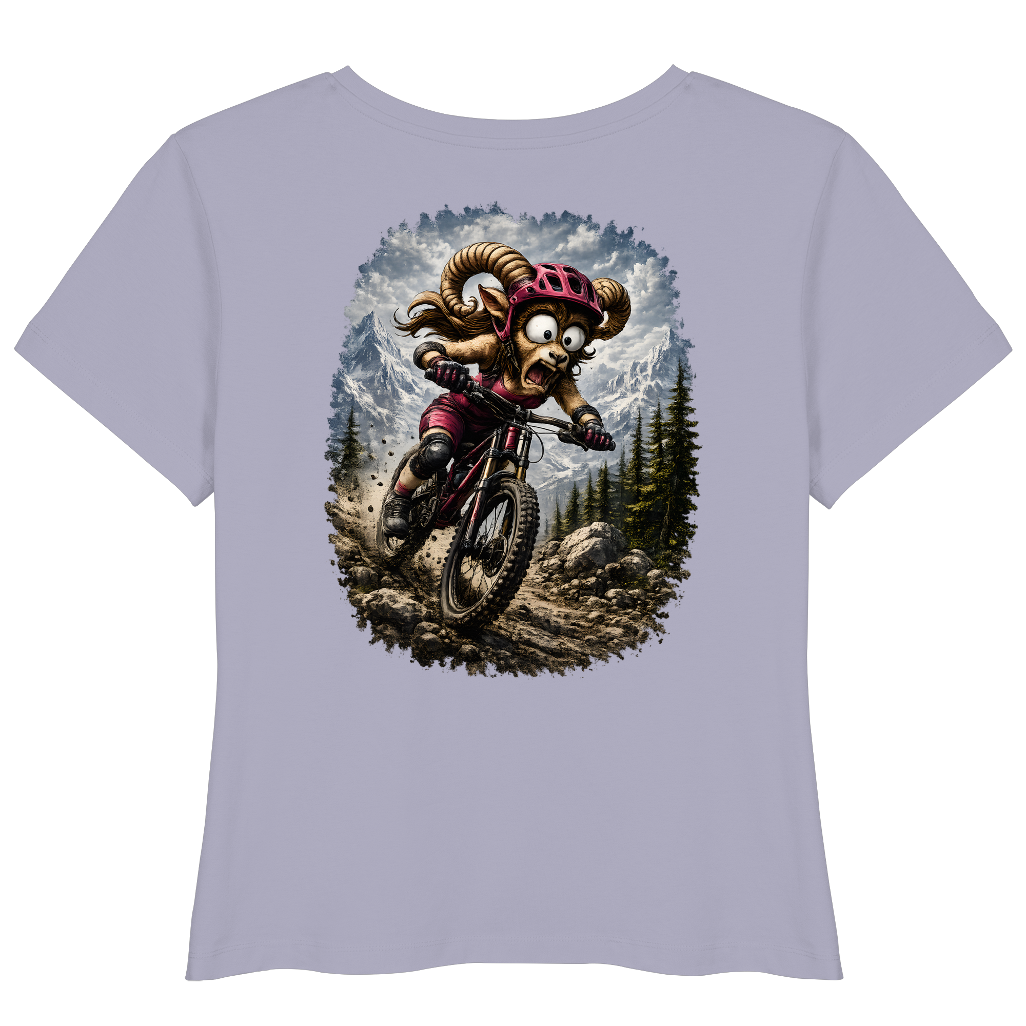 Tiefenblick Downhill - Womens Organic Lightweight T-Shirt