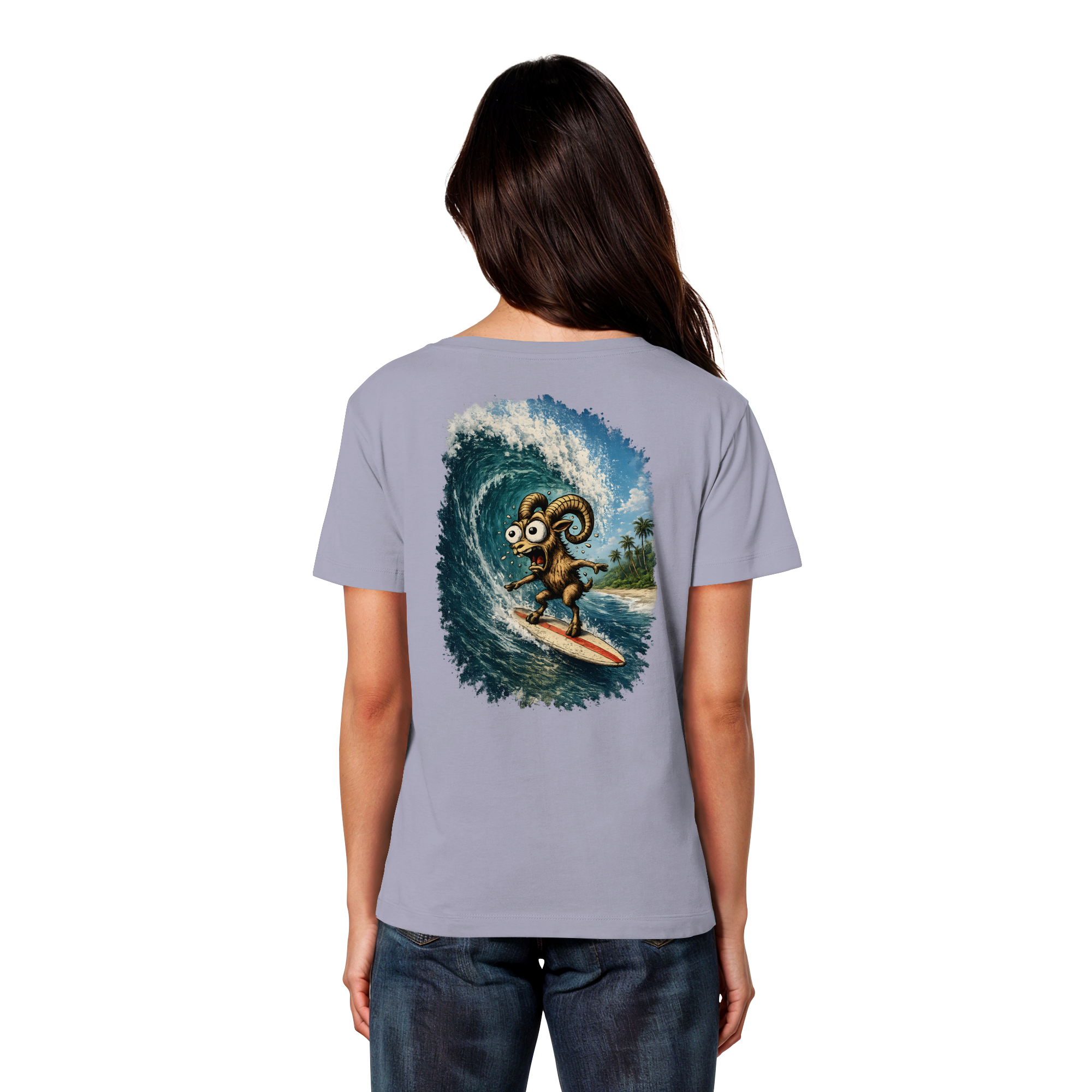 Tiefenblick Urlaub Fun  - Womens Organic Lightweight T-Shirt