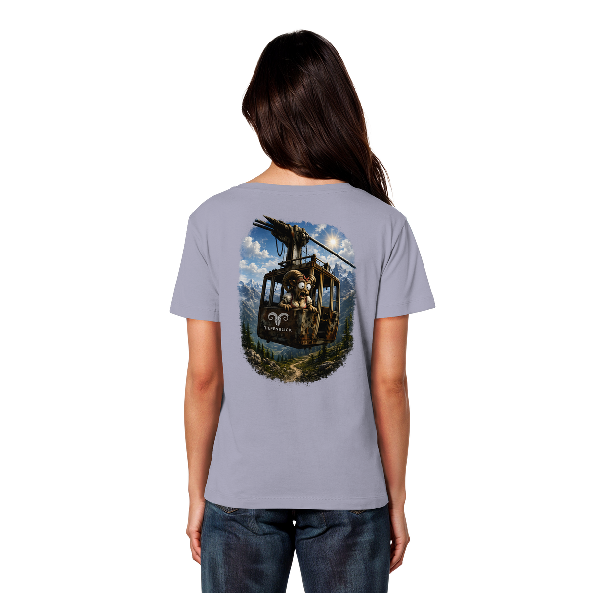 Tiefenblick Adrenalin Gondel Fun - Womens Organic Lightweight T-Shirt