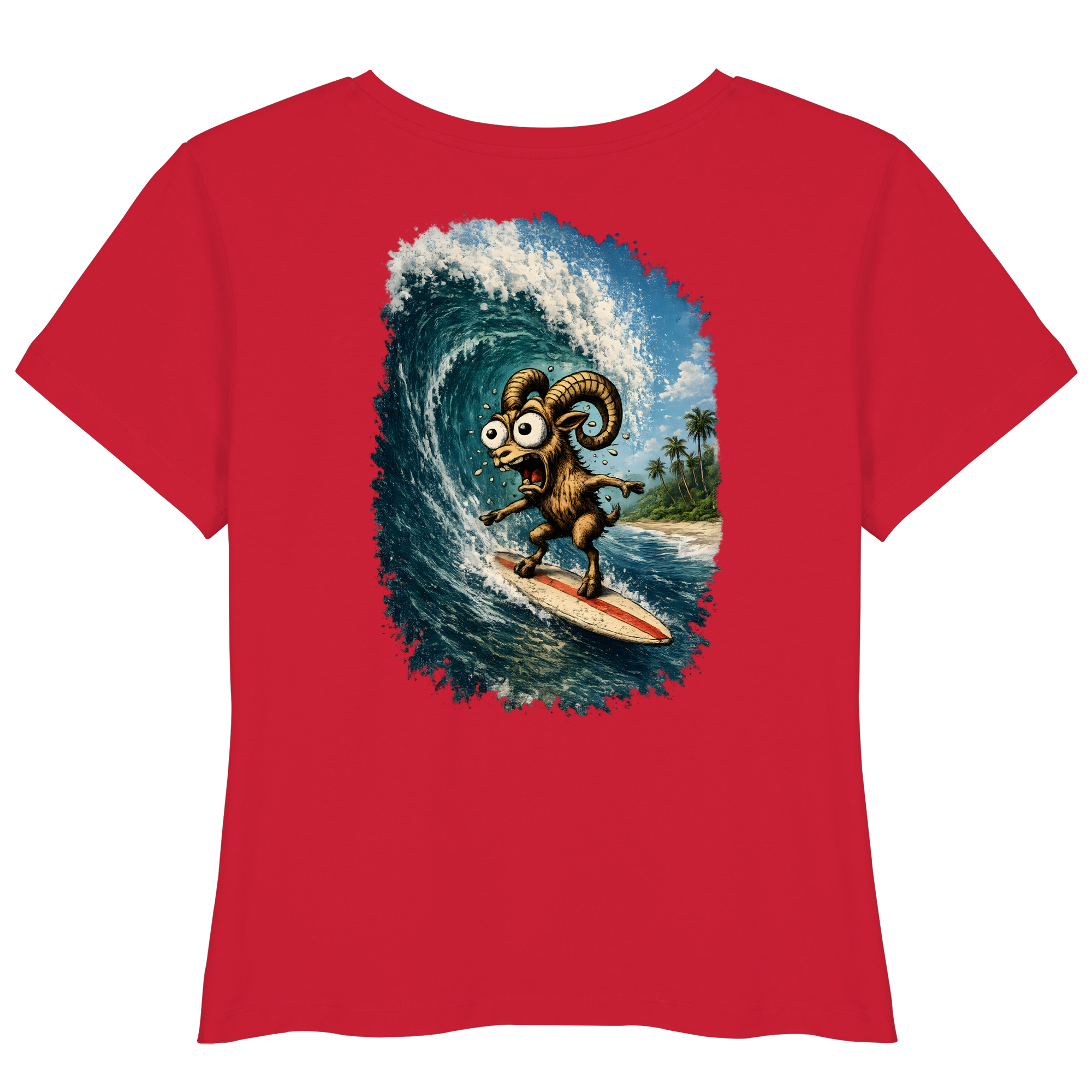 Tiefenblick Urlaub Fun  - Womens Organic Lightweight T-Shirt