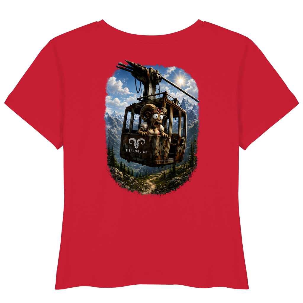 Tiefenblick Gondel Adrenalin Fun - Womens Organic Lightweight T-Shirt