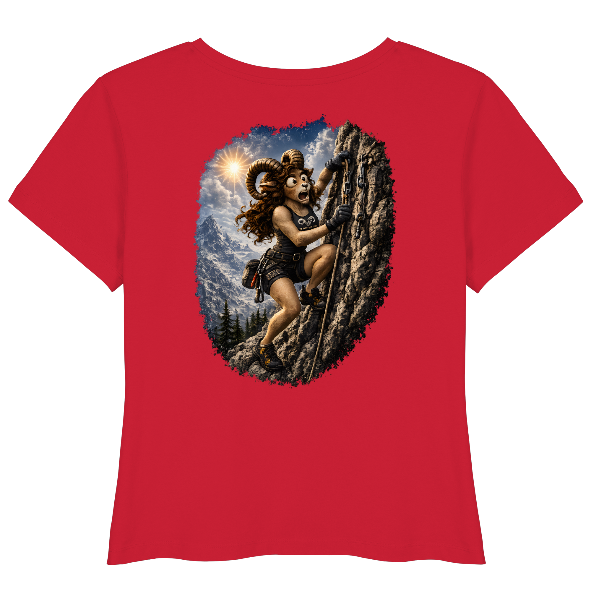 Tiefenblick Klettern - Womens Organic Lightweight T-Shirt