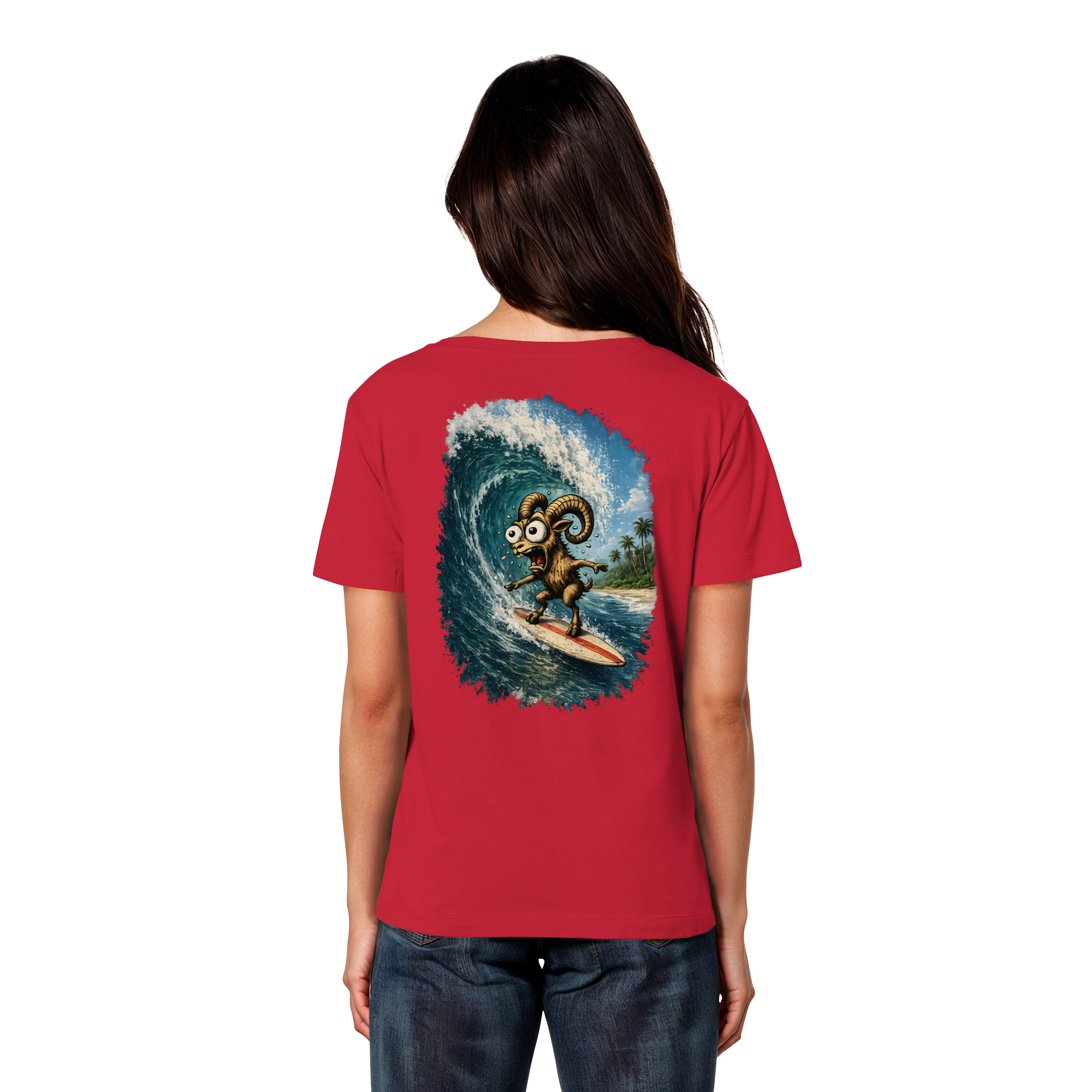 Tiefenblick Urlaub Fun  - Womens Organic Lightweight T-Shirt