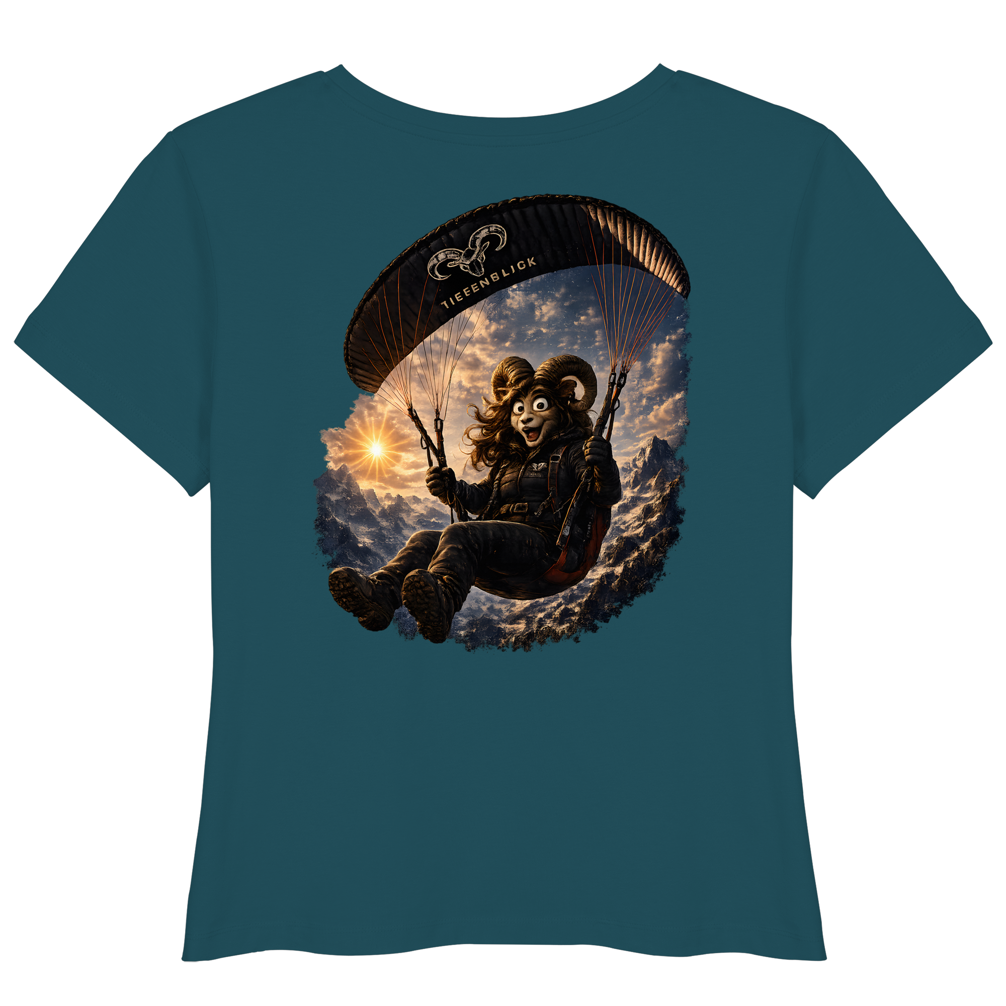 Tiefenblick Paraglider  - Womens Organic Lightweight T-Shirt